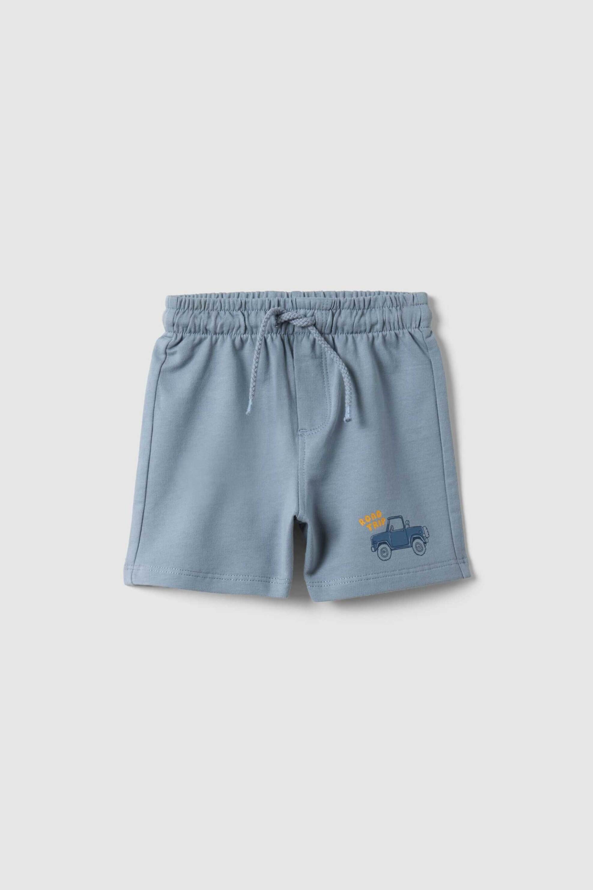 OVS βρεφική βερμούδα μονόχρωμη με ελαστική μέση Regular Fit - 002656463 Βεραμάν Ανοιχτό