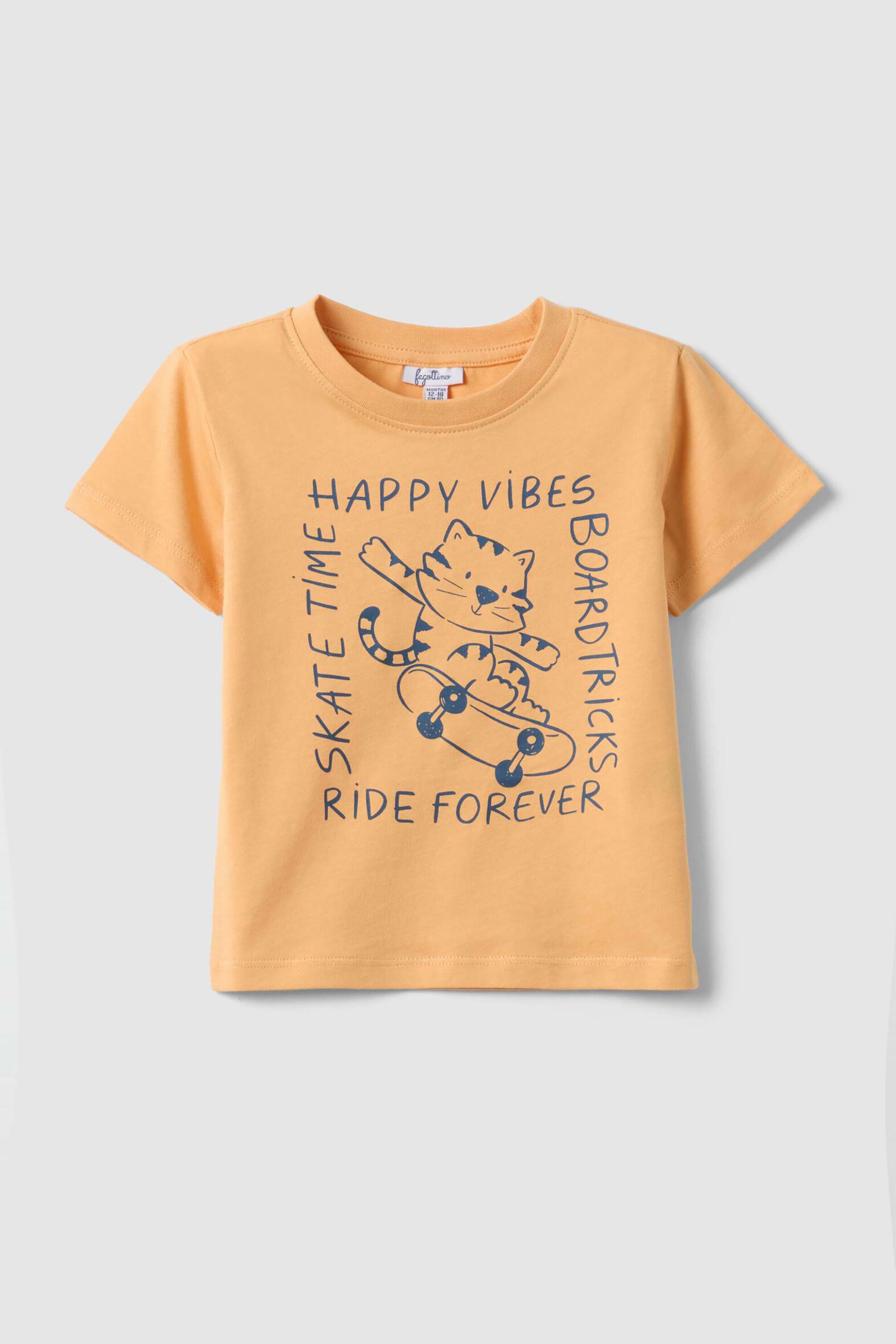 OVS βρεφικό T-shirt με print Regular Fit - 002564502 Πορτοκαλί