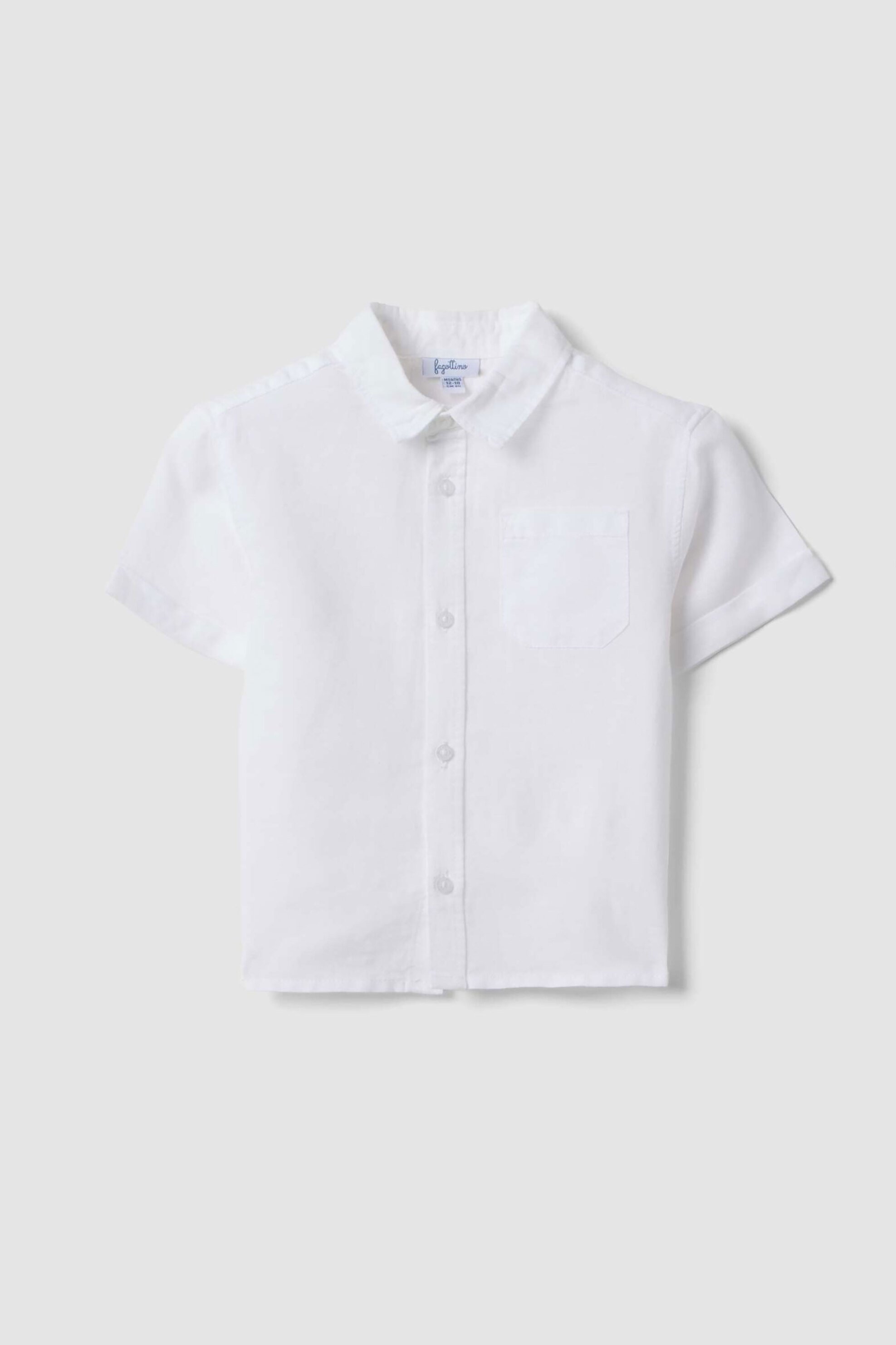 OVS KIDS OVS βρεφικό πουκάμισο μονόχρωμο Regular Fit - 002574528 Λευκό