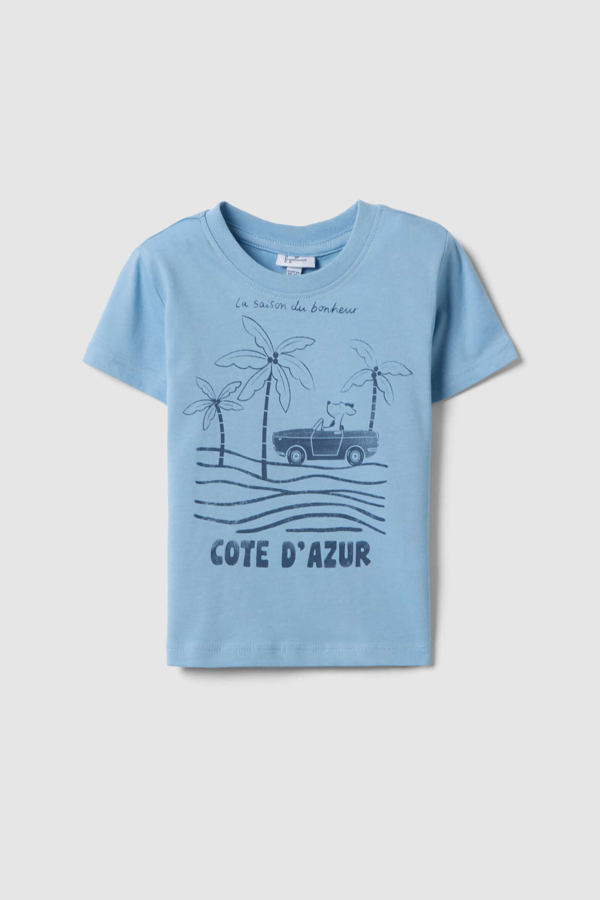 OVS βρεφικό T-shirt με print Regular Fit - 002619636 Μπλε