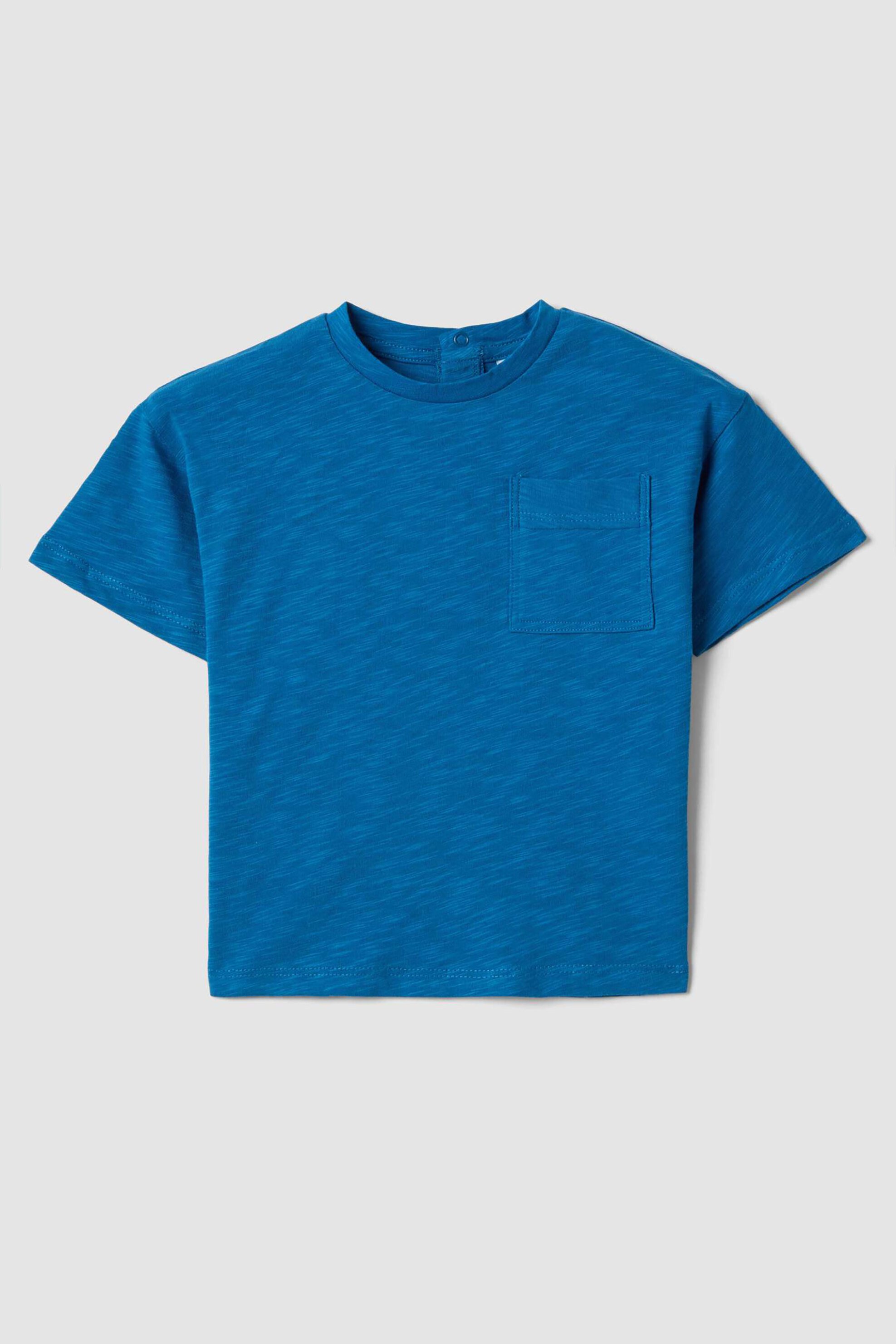OVS βρεφικό T-shirt μονόχρωμο Regular Fit - 002564480 Μπλε Σκούρο