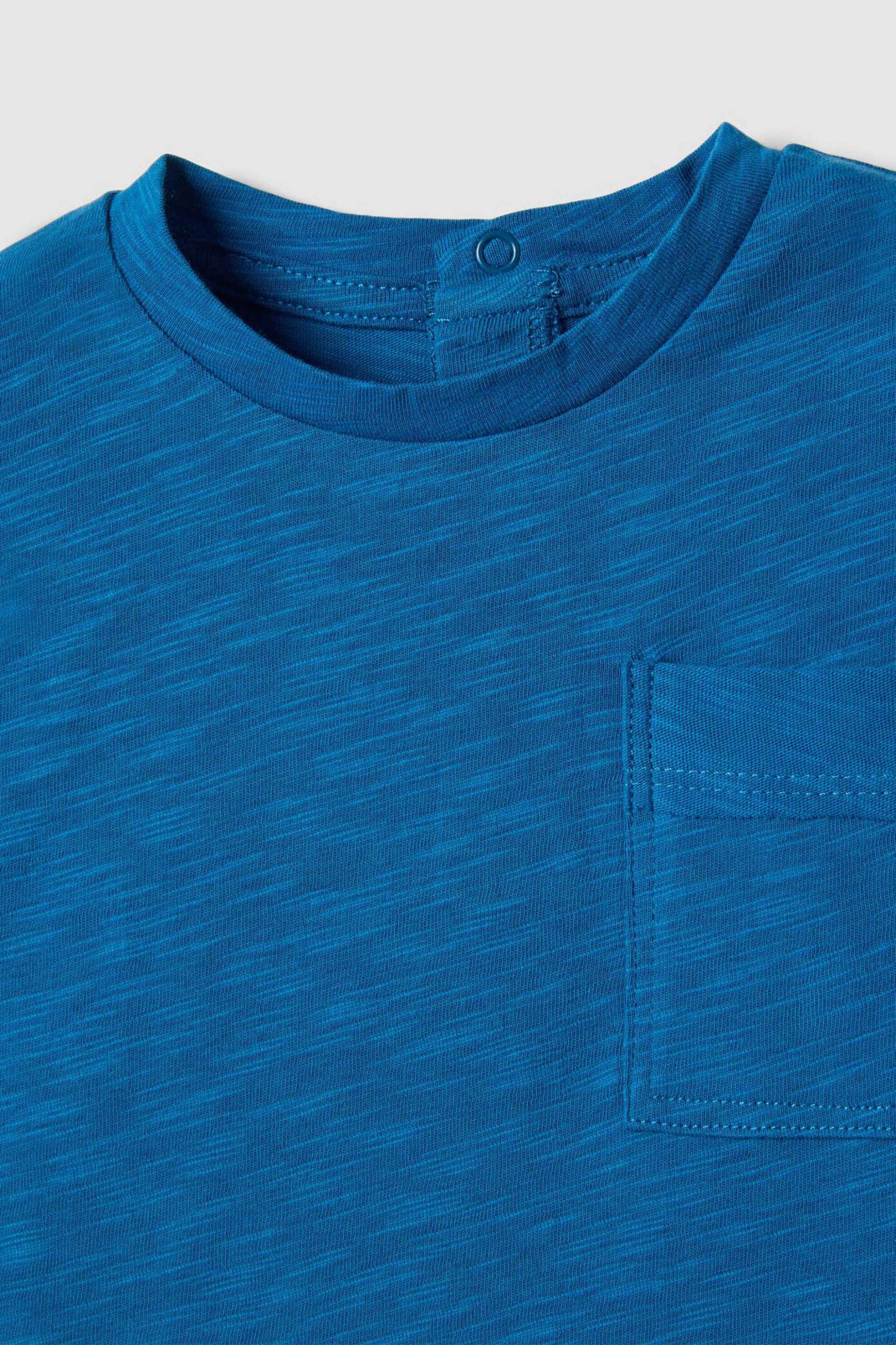 OVS βρεφικό T-shirt μονόχρωμο Regular Fit - 002564480 Μπλε Σκούρο φωτογραφία