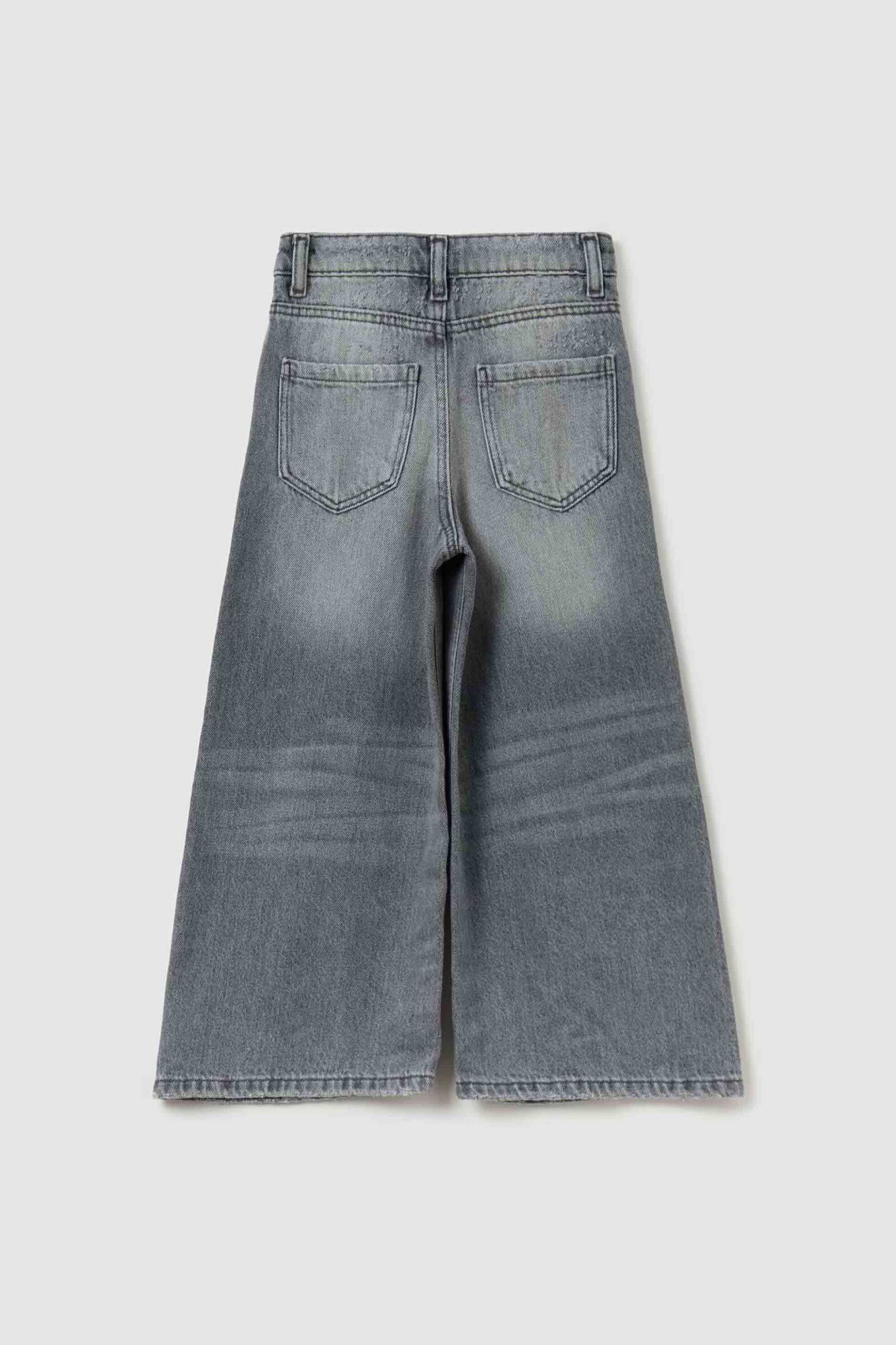 OVS παιδικό τζιν παντελόνι πεντάτσεπο - 002094439 Γκρι φωτογραφία