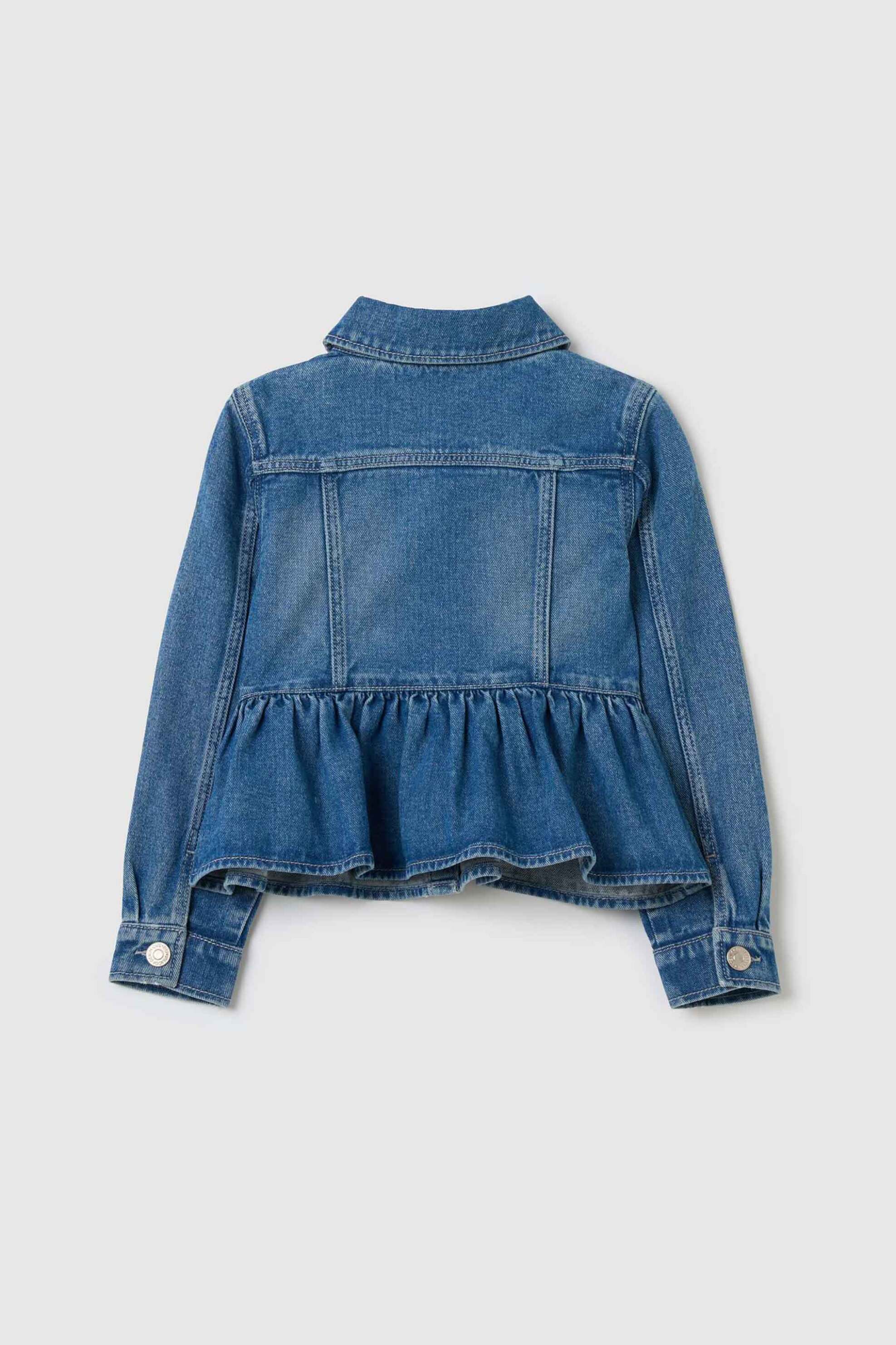 OVS παιδικό denim jacket Regular Fit - 002193382 Μπλε Σκούρο φωτογραφία