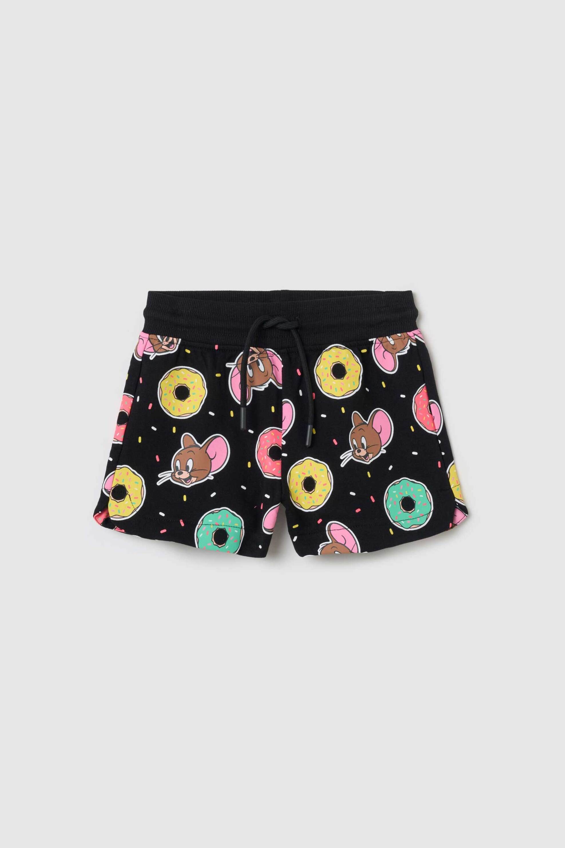 OVS KIDS OVS παιδικό σορτς με all-over print και ελαστική μέση - 002246306 Μαύρο