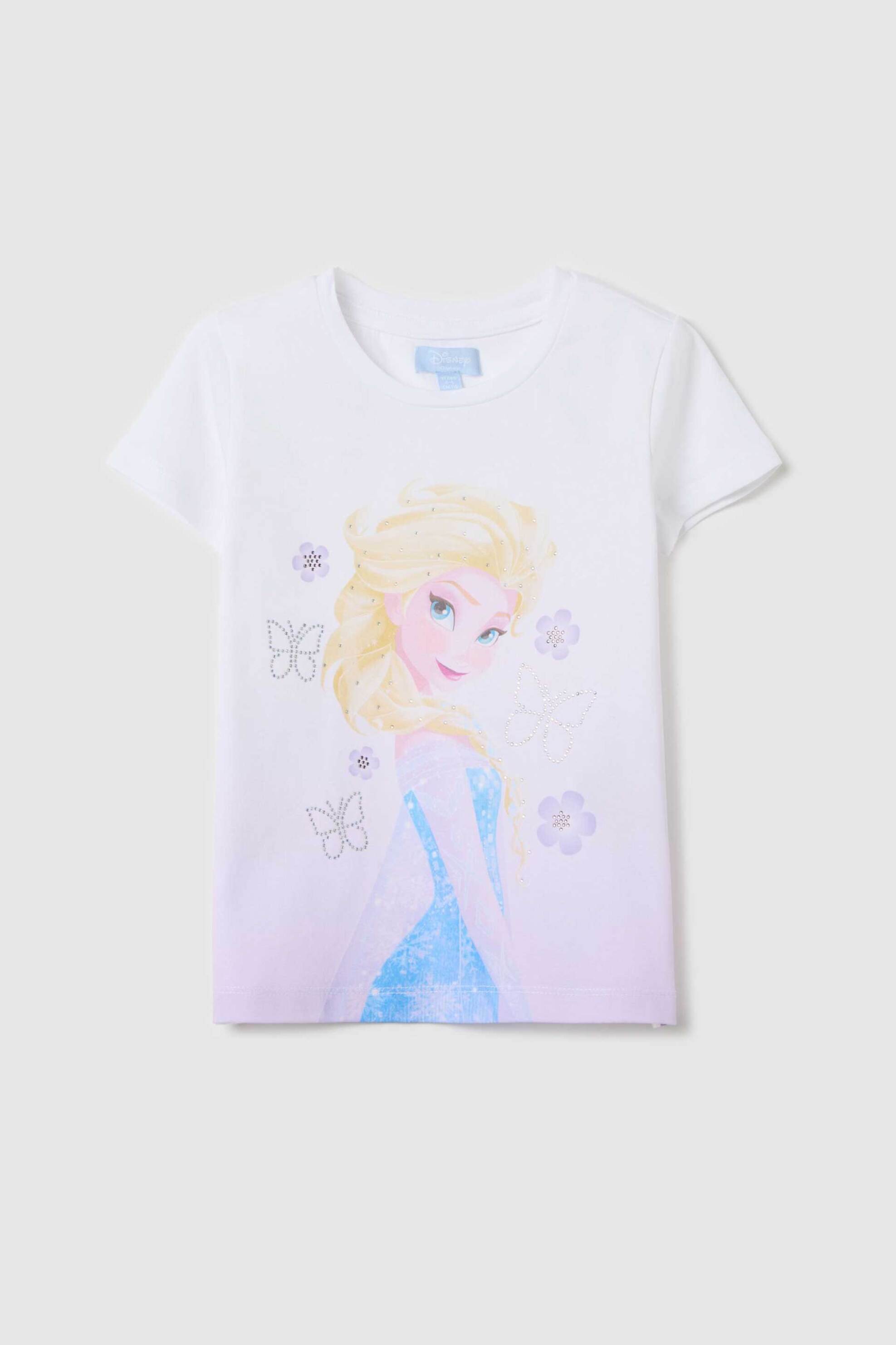 OVS παιδική μπλούζα με Disney Frozen print - 002264815 Λευκό