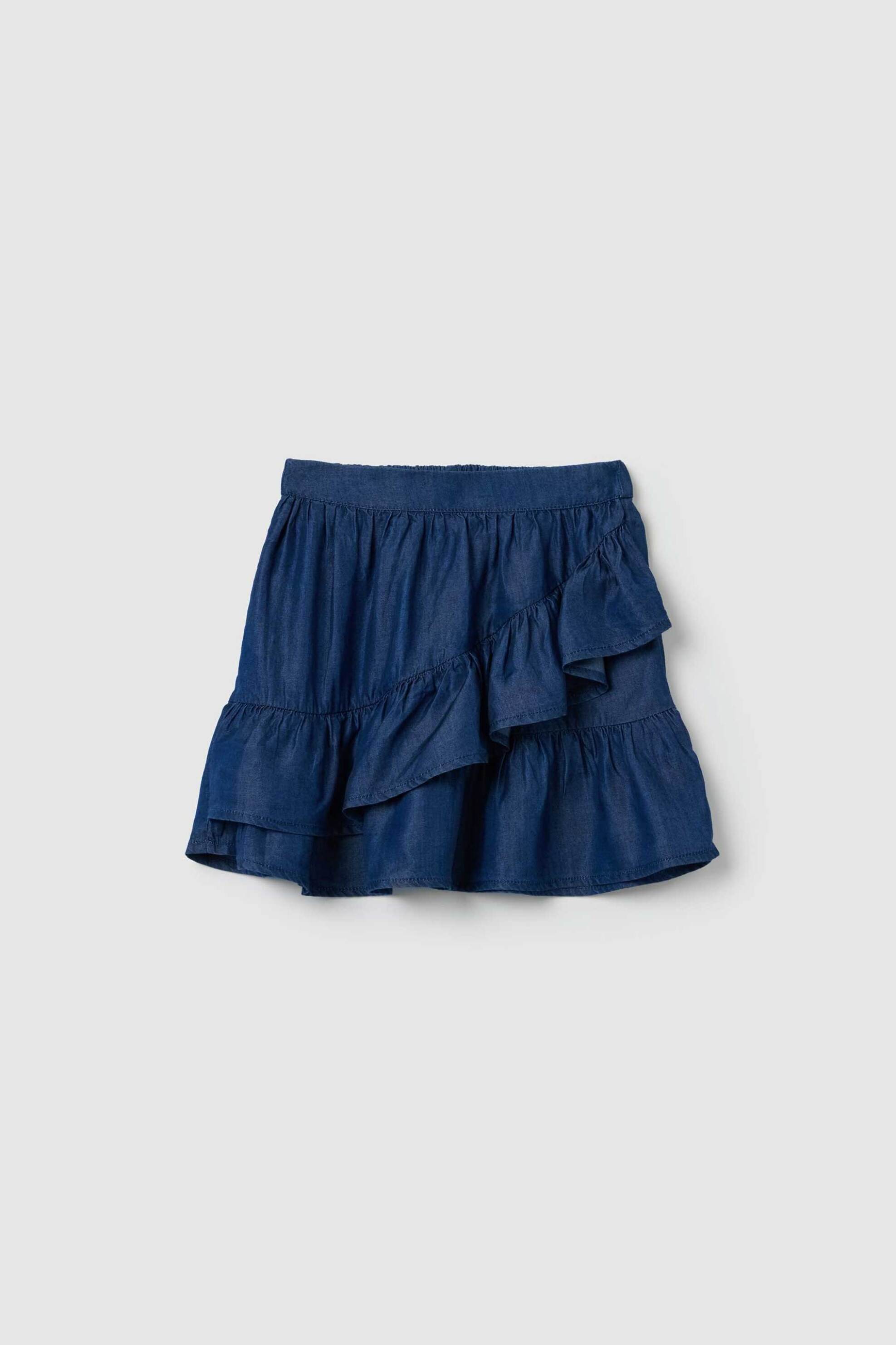 OVS παιδική mini φούστα με denim υφή - 002274138 Μπλε Σκούρο