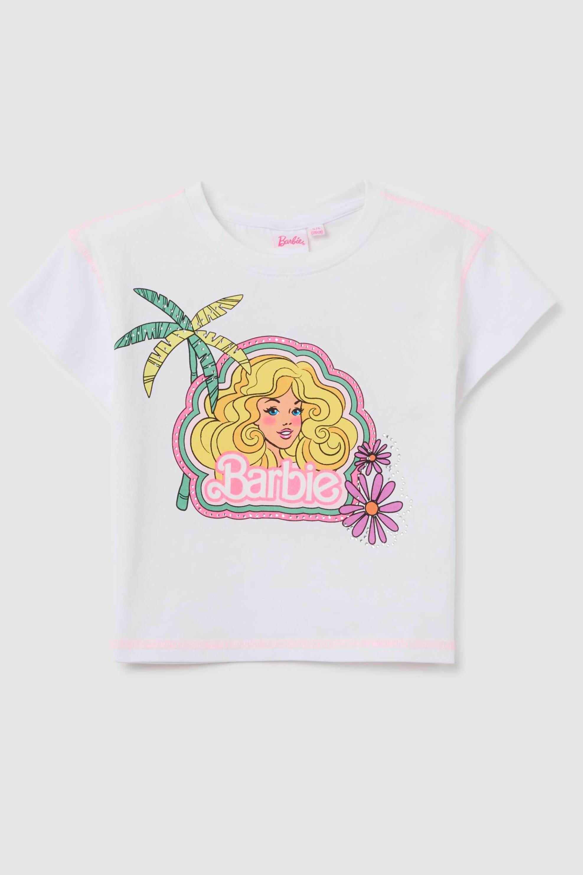 OVS παιδική μπλούζα με Barbie print Regular Fit - 002261307 Λευκό