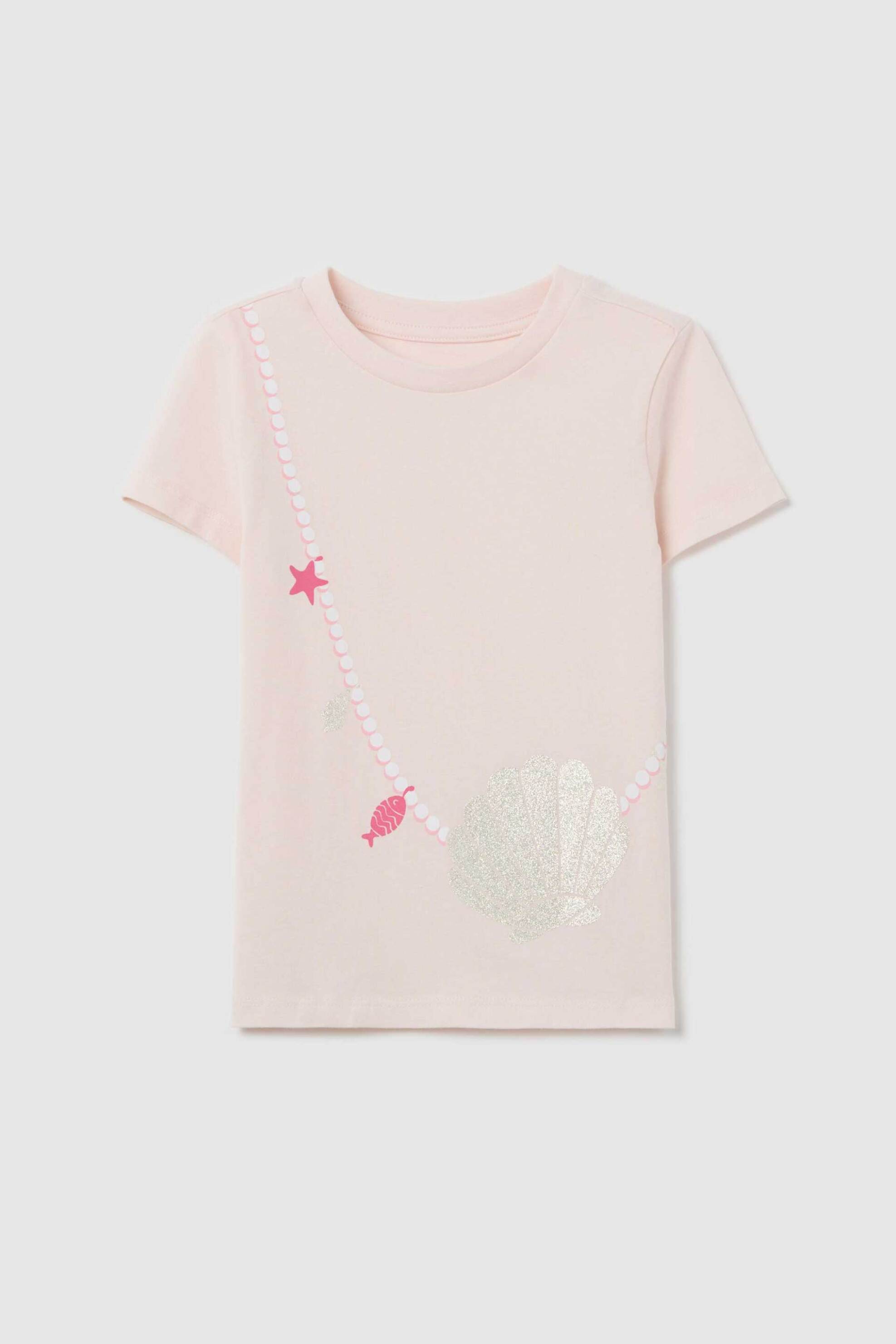 OVS παιδική μπλούζα και print με glitter - 002303304 Ροζ