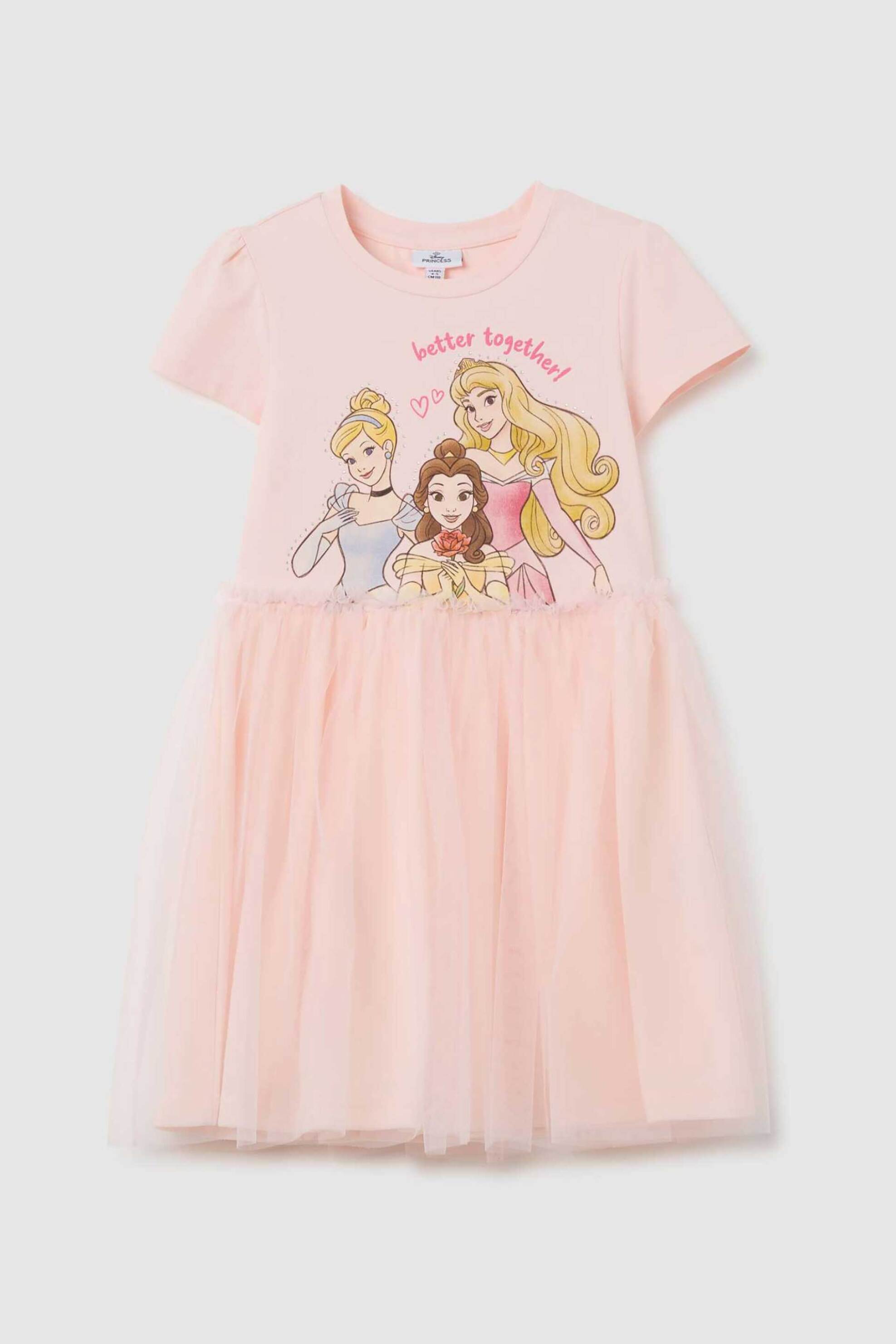 OVS παιδικό φόρεμα με Disney print Regular Fit - 002311810 Ροζ