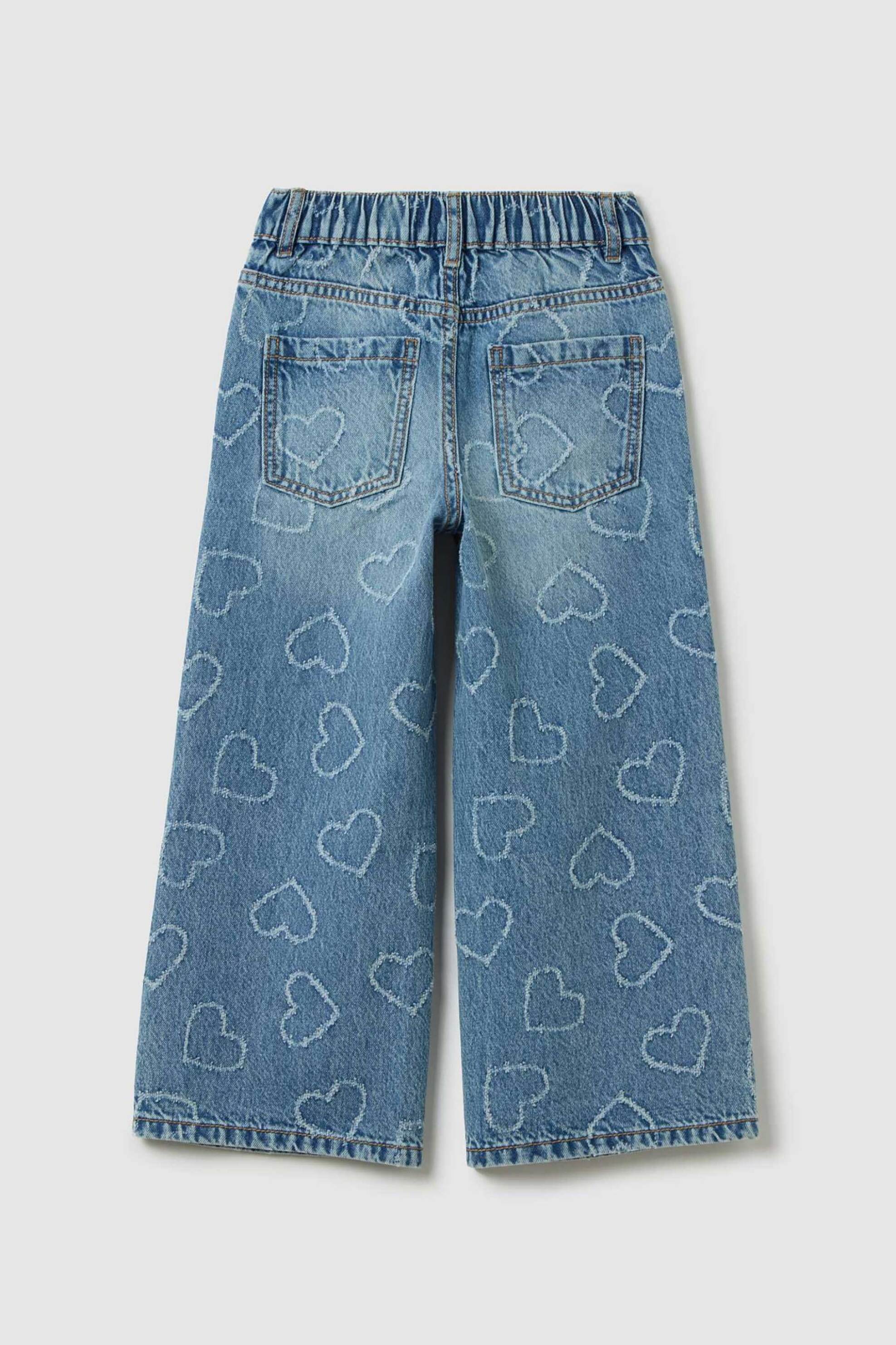 OVS παιδικό τζιν παντελόνι με all-over print Regular Fit - 002394668 Μπλε Σκούρο φωτογραφία