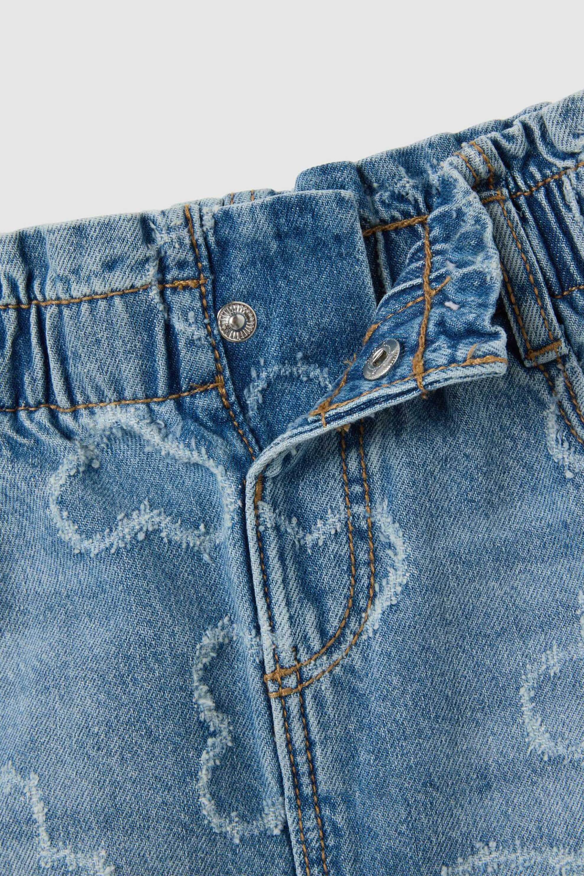OVS παιδική denim φούστα με all-over print Regular Fit - 002394675 Μπλε Σκούρο φωτογραφία