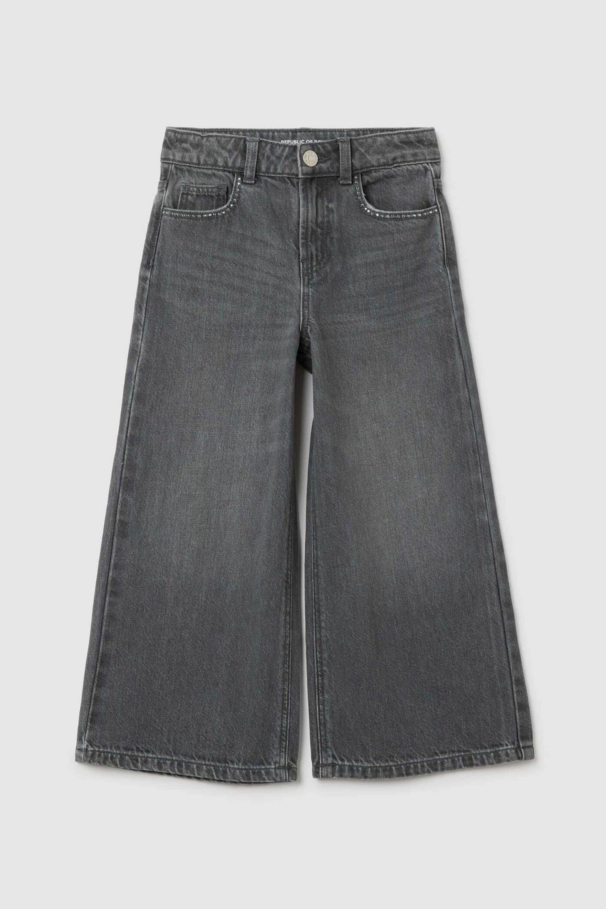 OVS παιδικό τζιν παντελόνι Wide Leg - 002402664 Γκρι