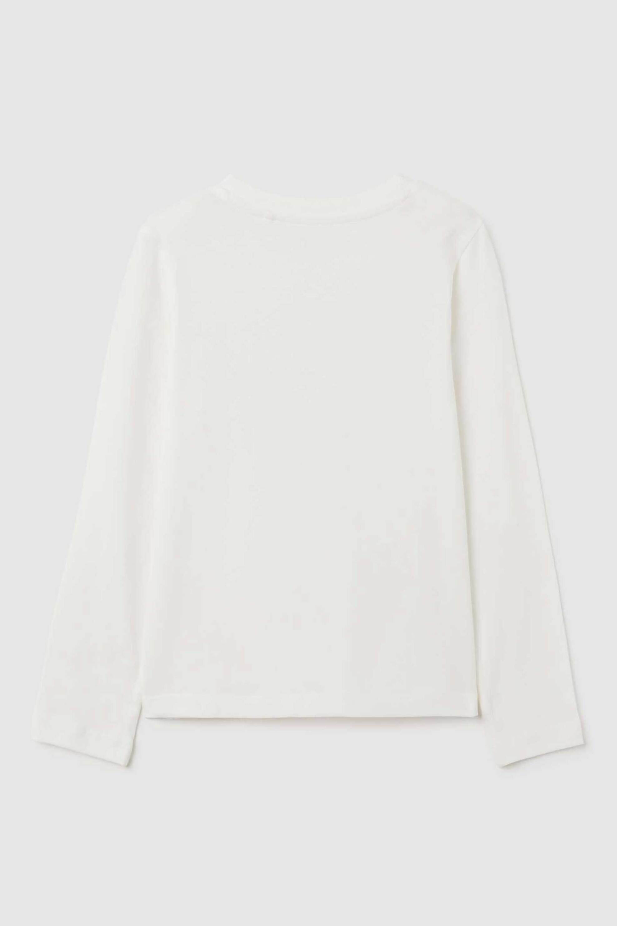 OVS παιδική μπλούζα με print και στρας Regular Fit - 002402883 Λευκό φωτογραφία