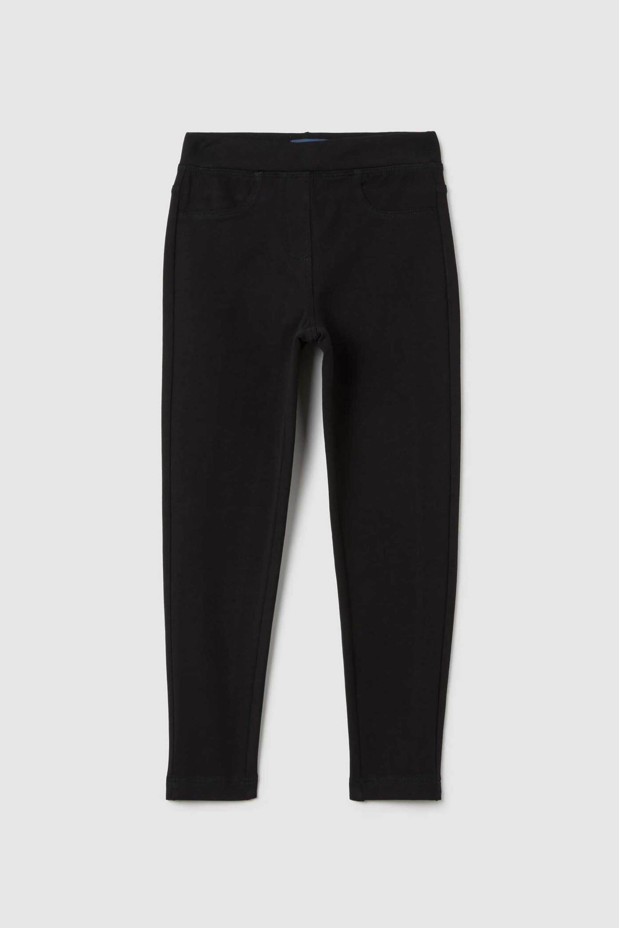 OVS KIDS OVS παιδικό κολάν μονόχρωμo Slim Fit - 002418110 Μαύρο