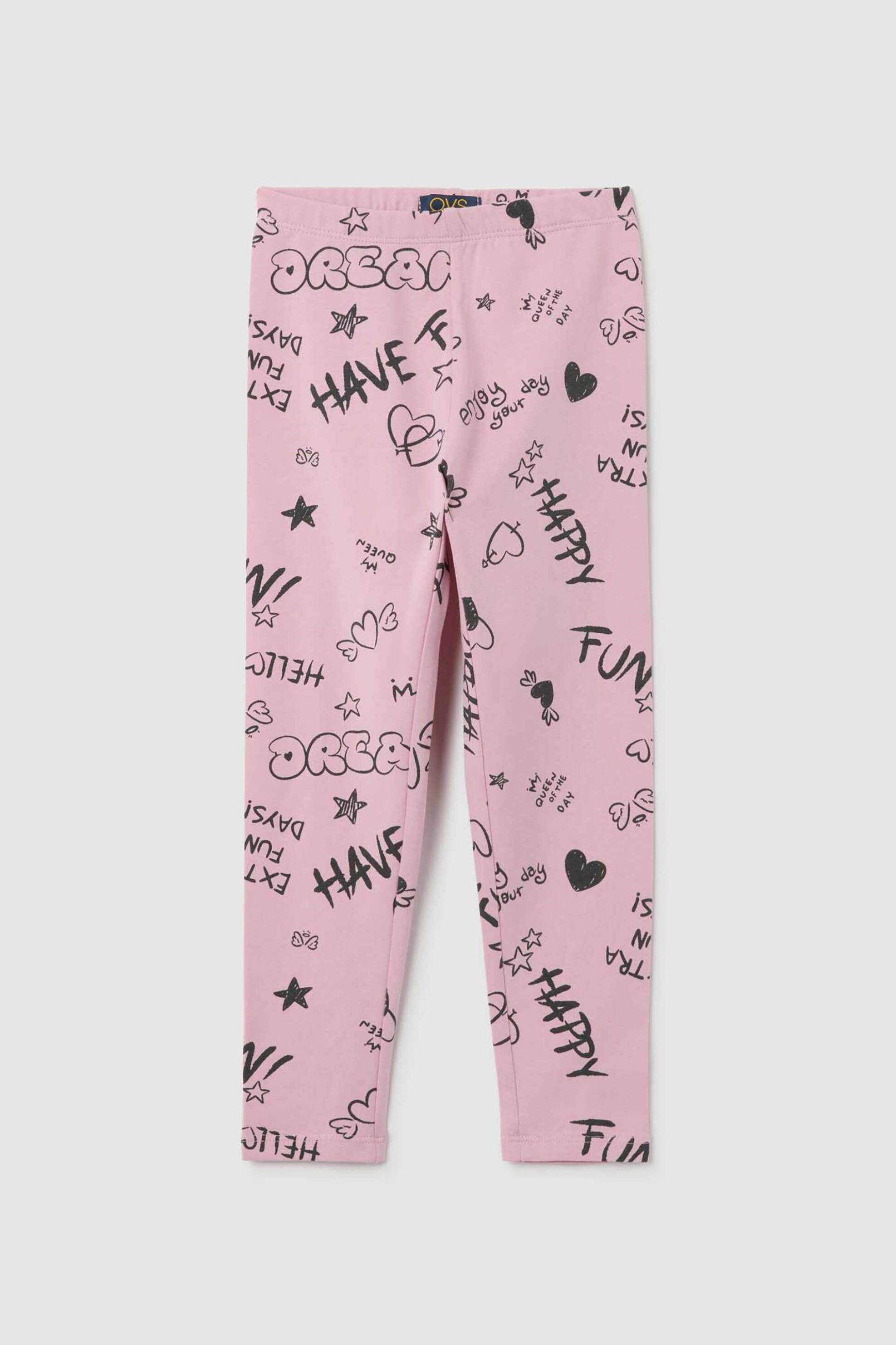 OVS KIDS OVS παιδικό κολάν με all-over print Regular Fit - 002418131 Ροζ