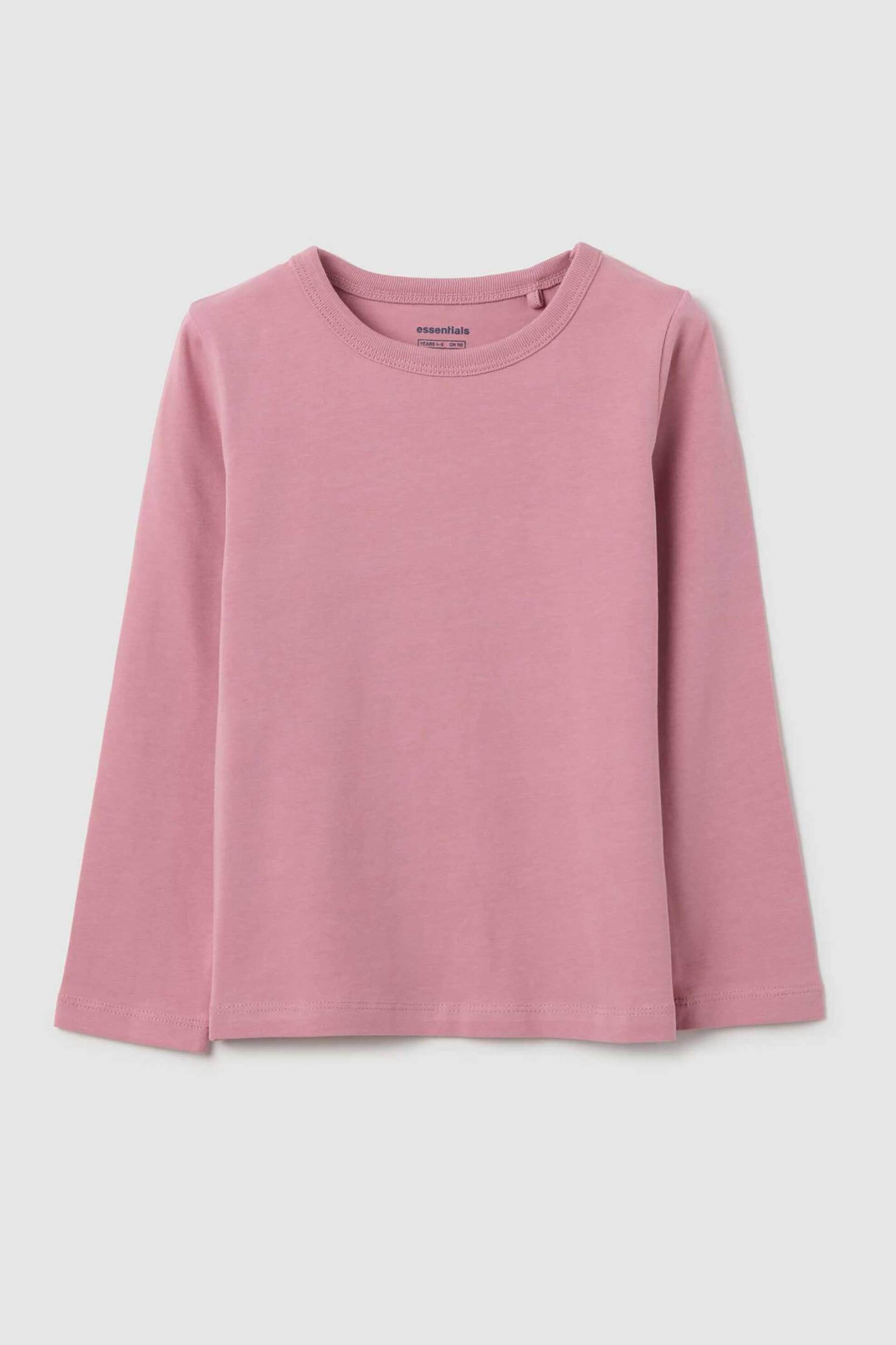 OVS παιδική μπλούζα μονόχρωμη Regular Fit - 002418173 Ροζ
