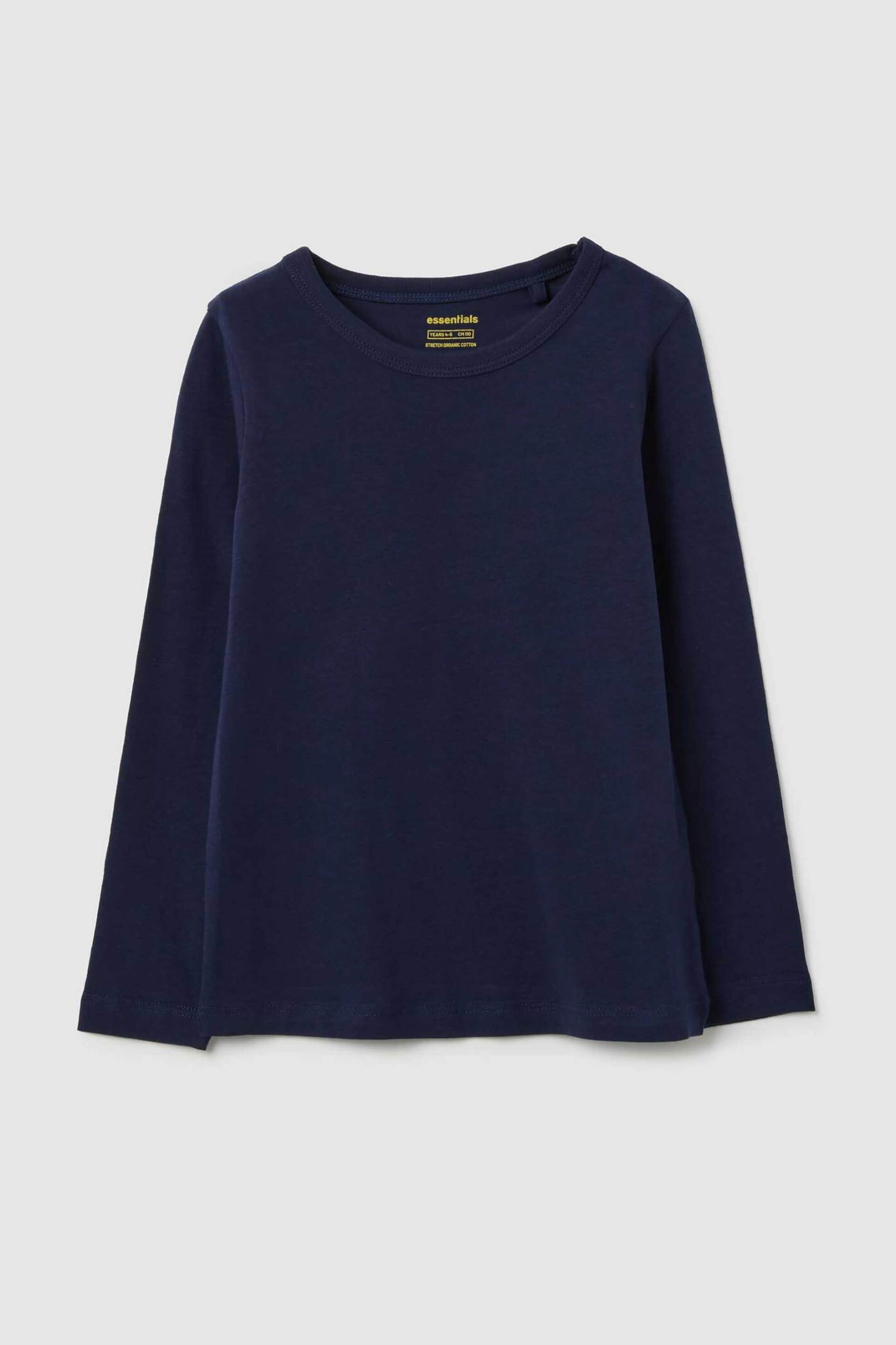 OVS παιδική μπλούζα μονόχρωμη Regular Fit - 002418180 Μπλε Σκούρο