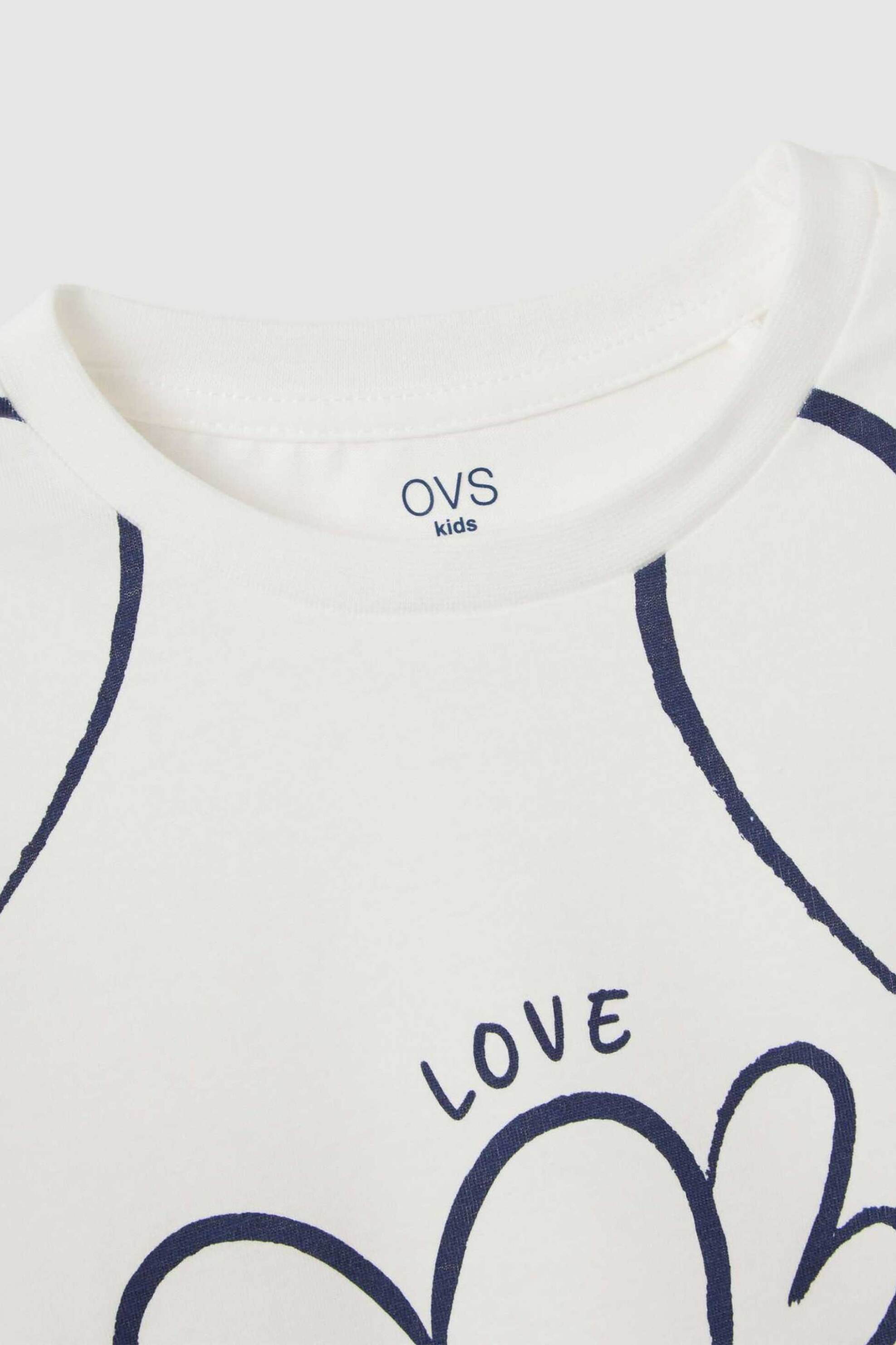 OVS παιδική μπλούζα με all-over print Regular Fit - 002418222 Λευκό φωτογραφία