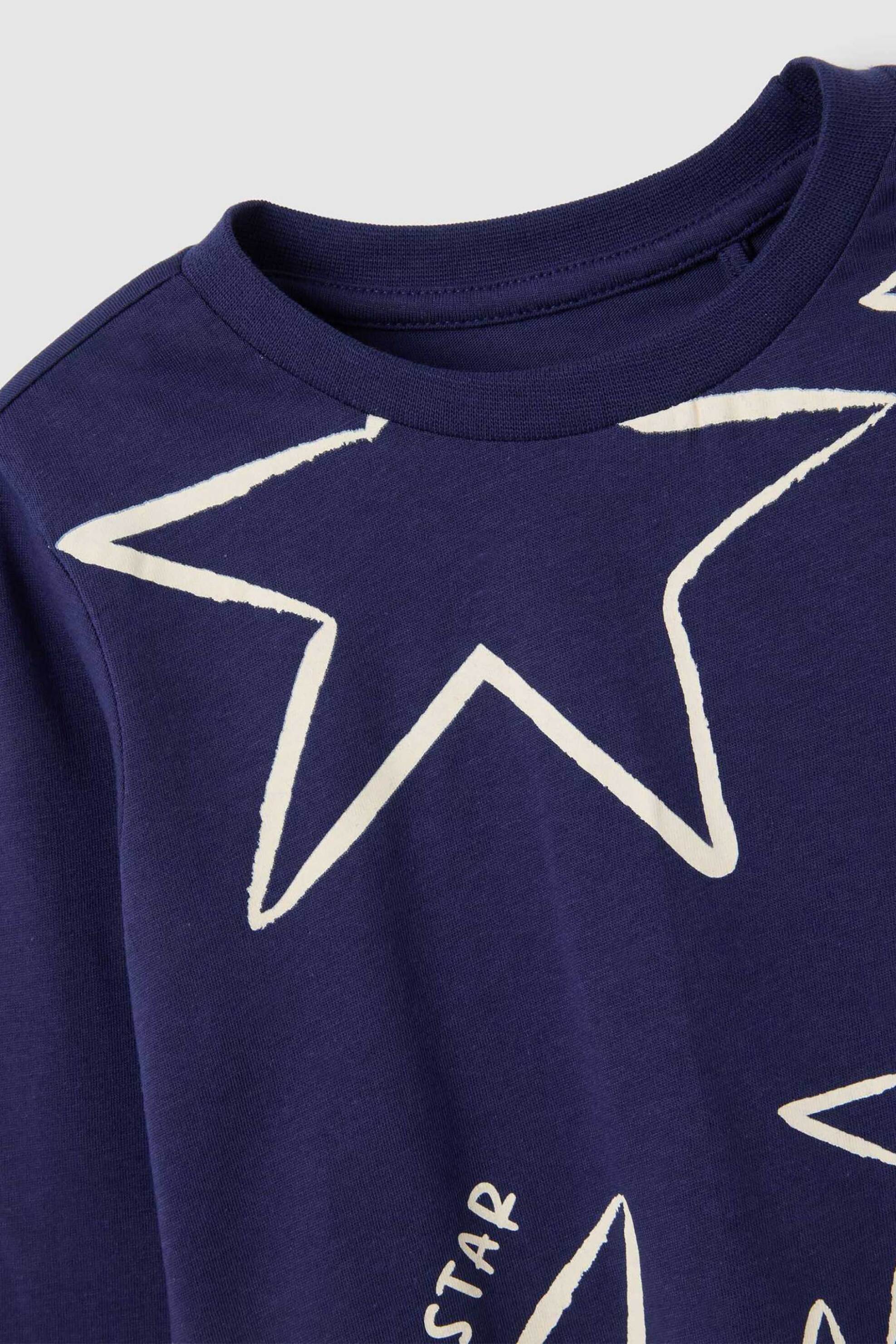 OVS παιδική μπλούζα με all-over print Regular Fit - 002418352 Μπλε Σκούρο φωτογραφία