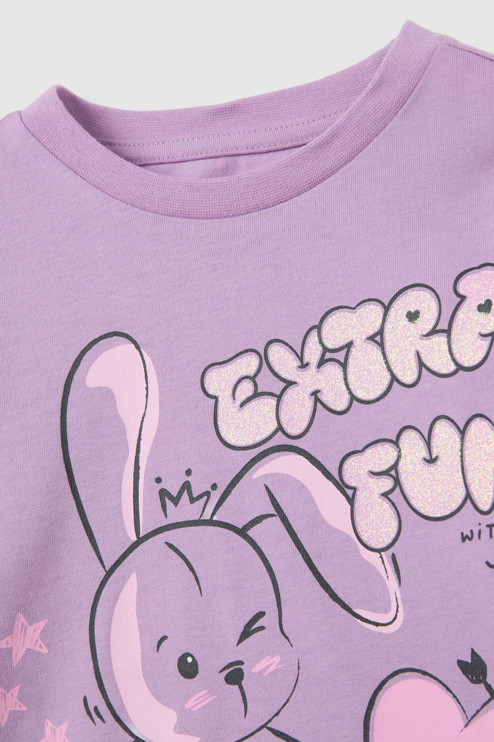 OVS παιδική μπλούζα με print Regular Fit - 002418387 Βιολετί φωτογραφία