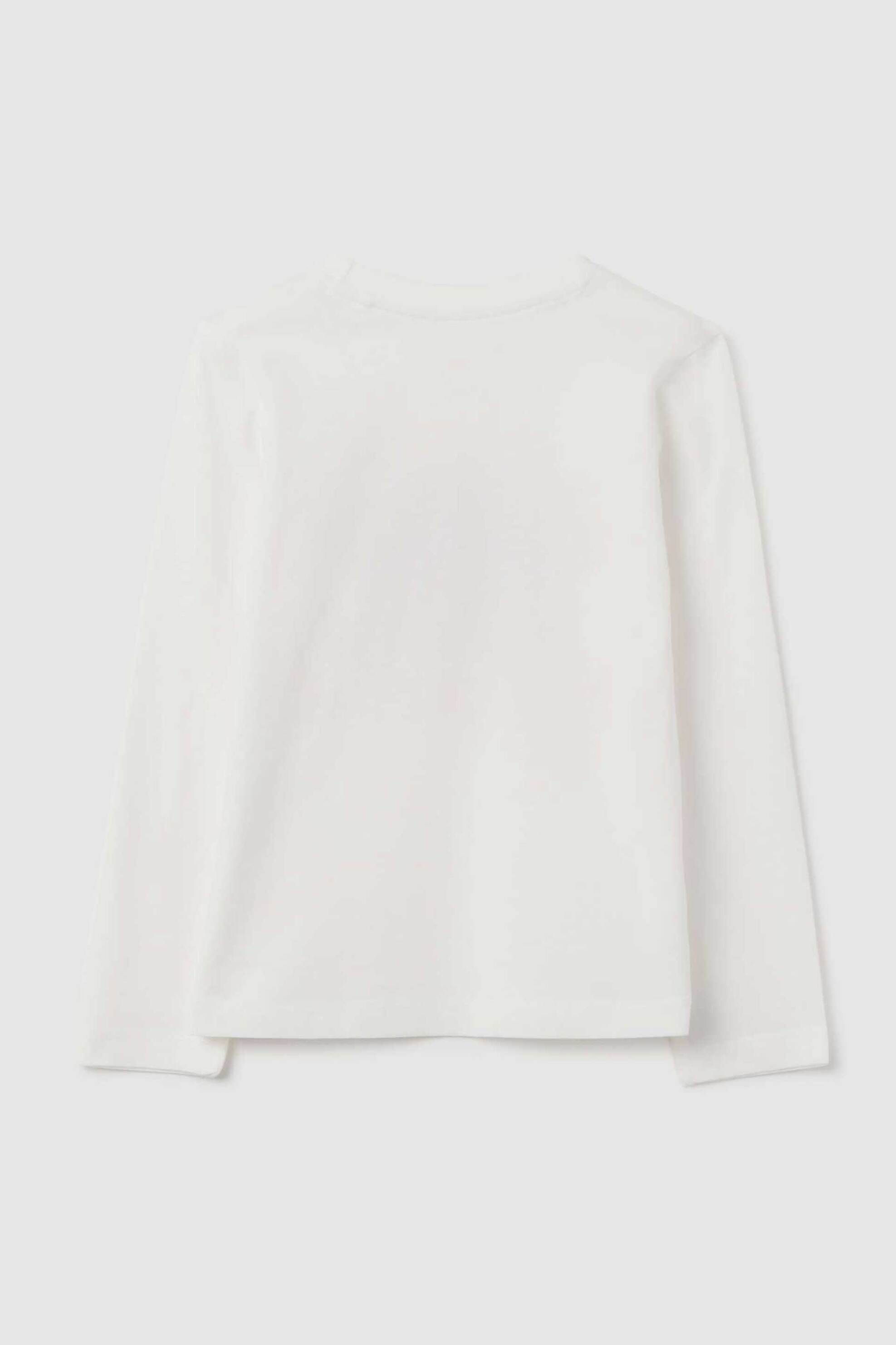 OVS παιδική μπλούζα με print Regular Fit - 002445202 Λευκό φωτογραφία