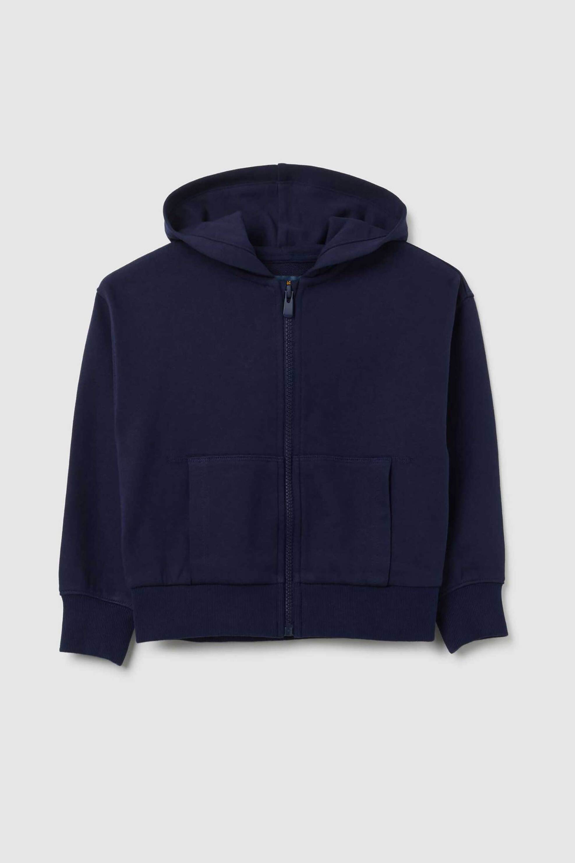 OVS KIDS OVS παιδική ζακέτα φούτερ μονόχρωμη Regular Fit - 002418208 Μπλε Σκούρο