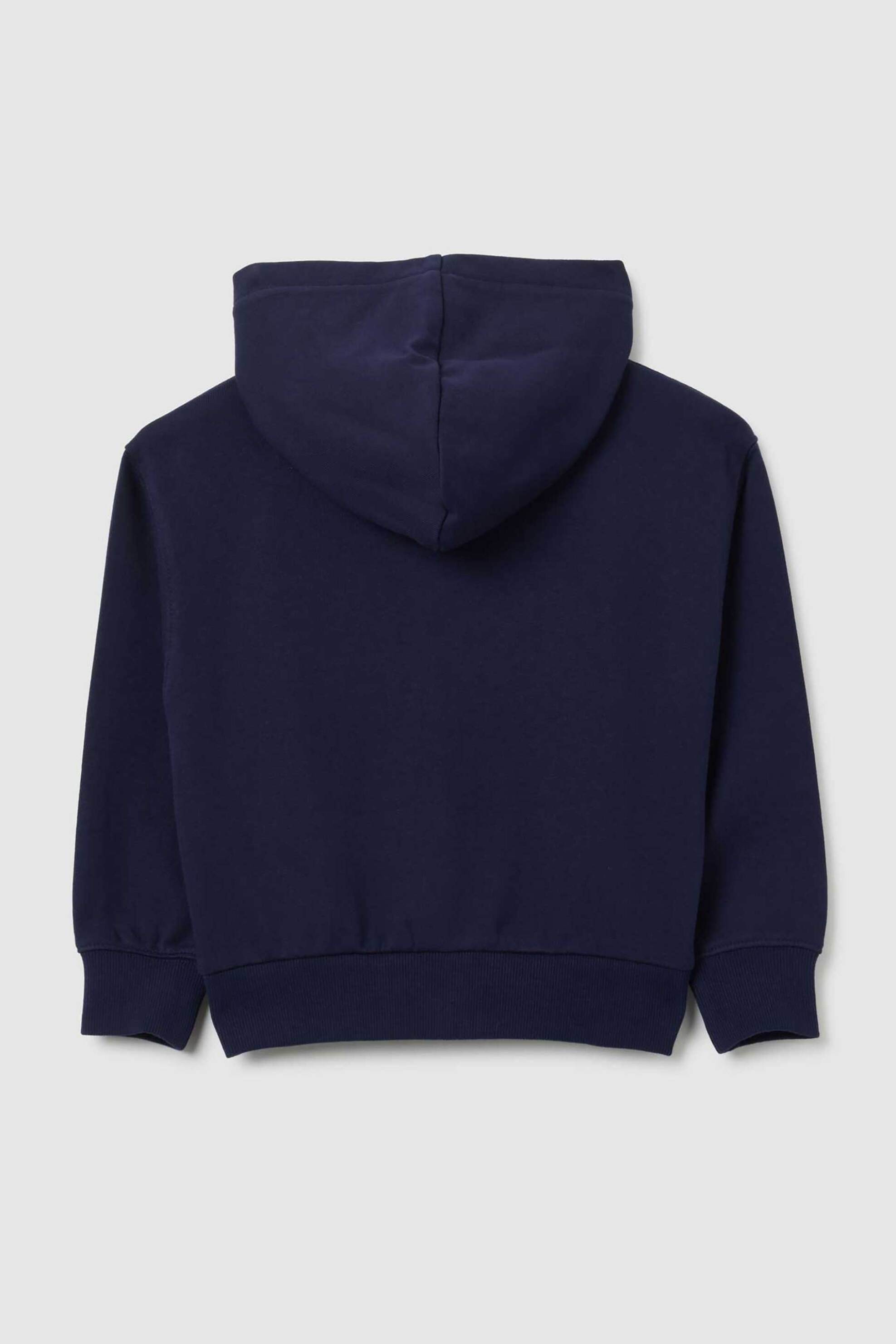 OVS παιδική ζακέτα φούτερ μονόχρωμη Regular Fit - 002418208 Μπλε Σκούρο φωτογραφία