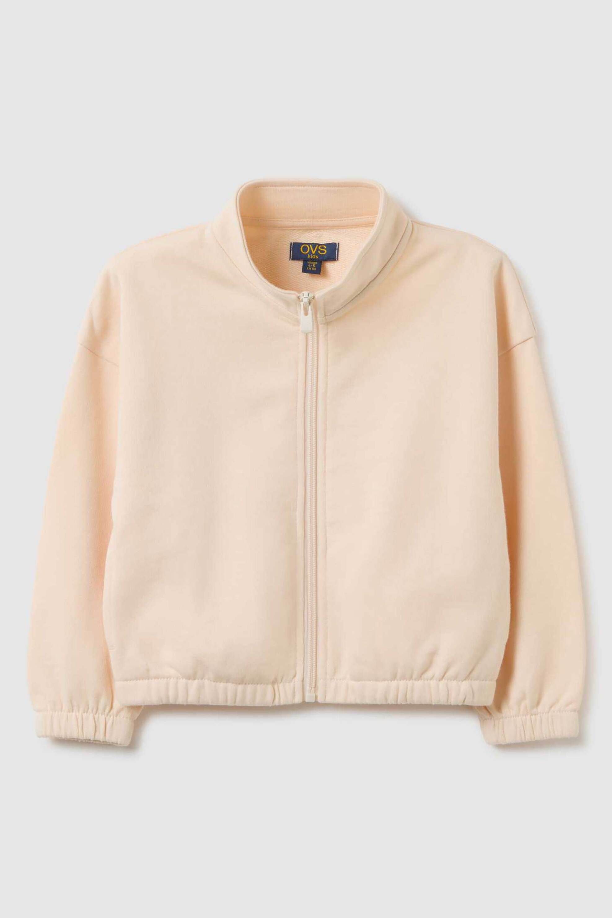 OVS KIDS OVS παιδική ζακέτα φούτερ μονόχρωμη Οversized - 002445293 Κρέμ