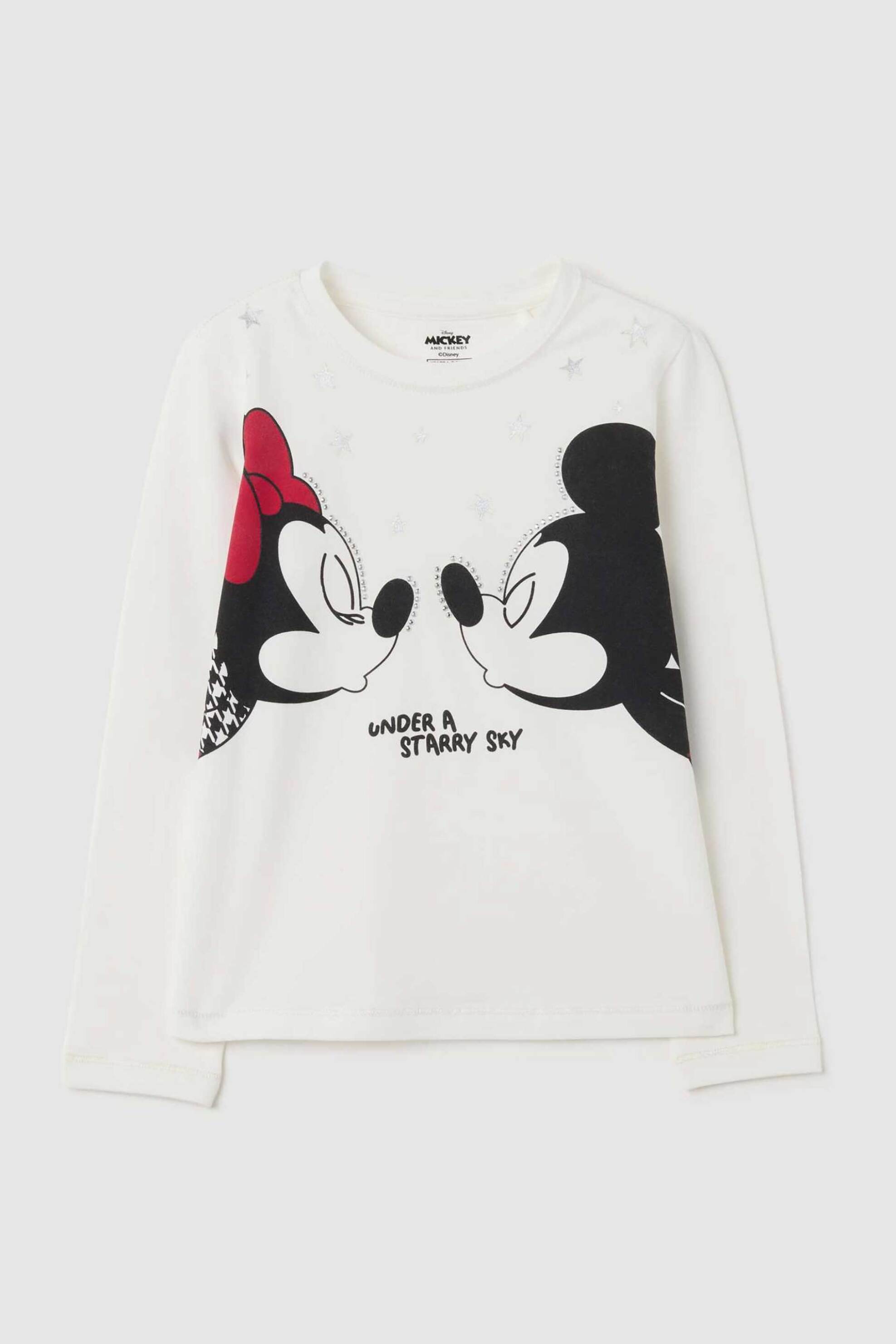 OVS παιδική μπλούζα με print "Disney" Regular Fit - 002446613 Λευκό