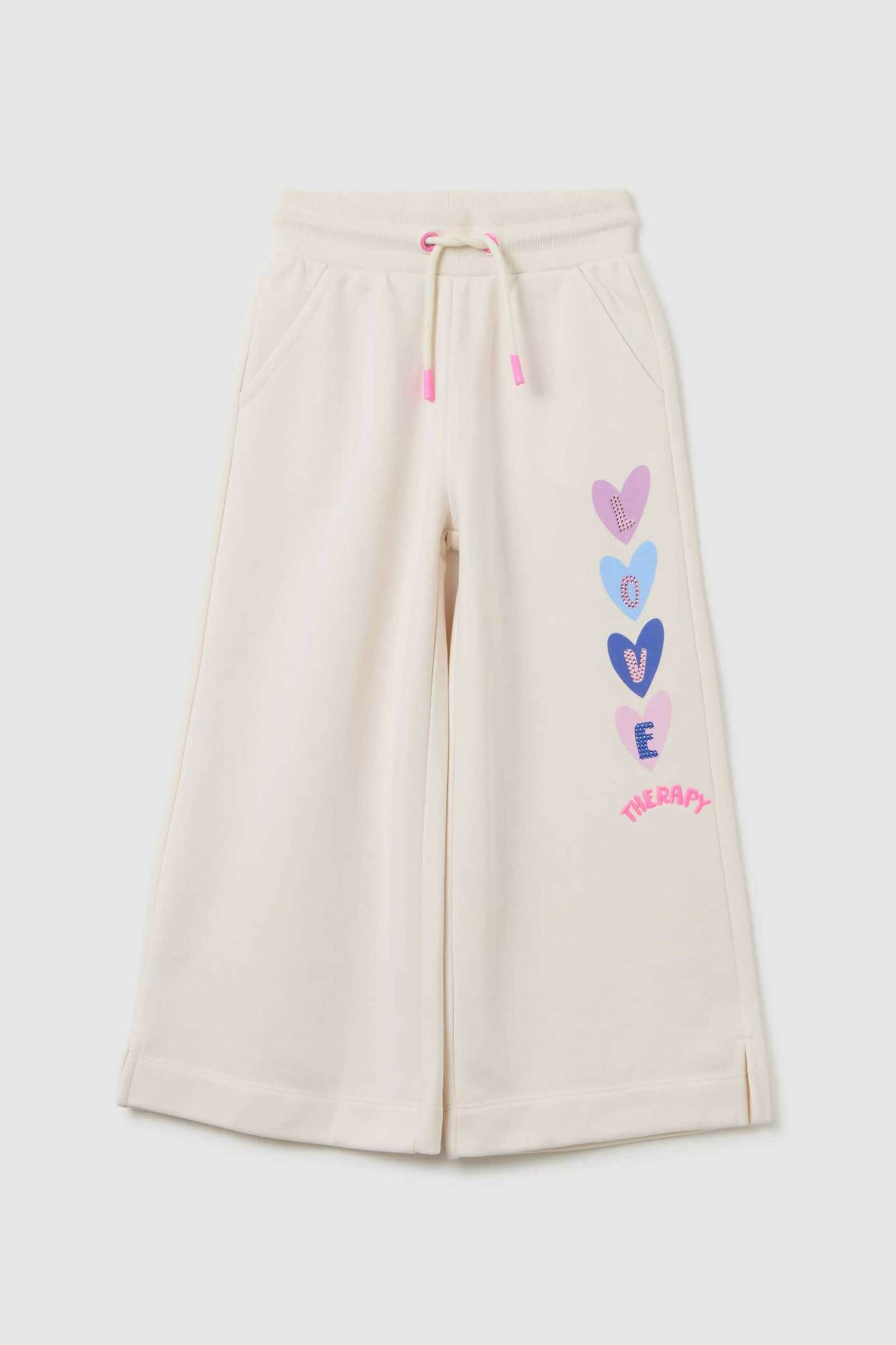 OVS KIDS OVS παιδικό παντελόνι φόρμας με print Wide Leg - 002446830 Ροζ
