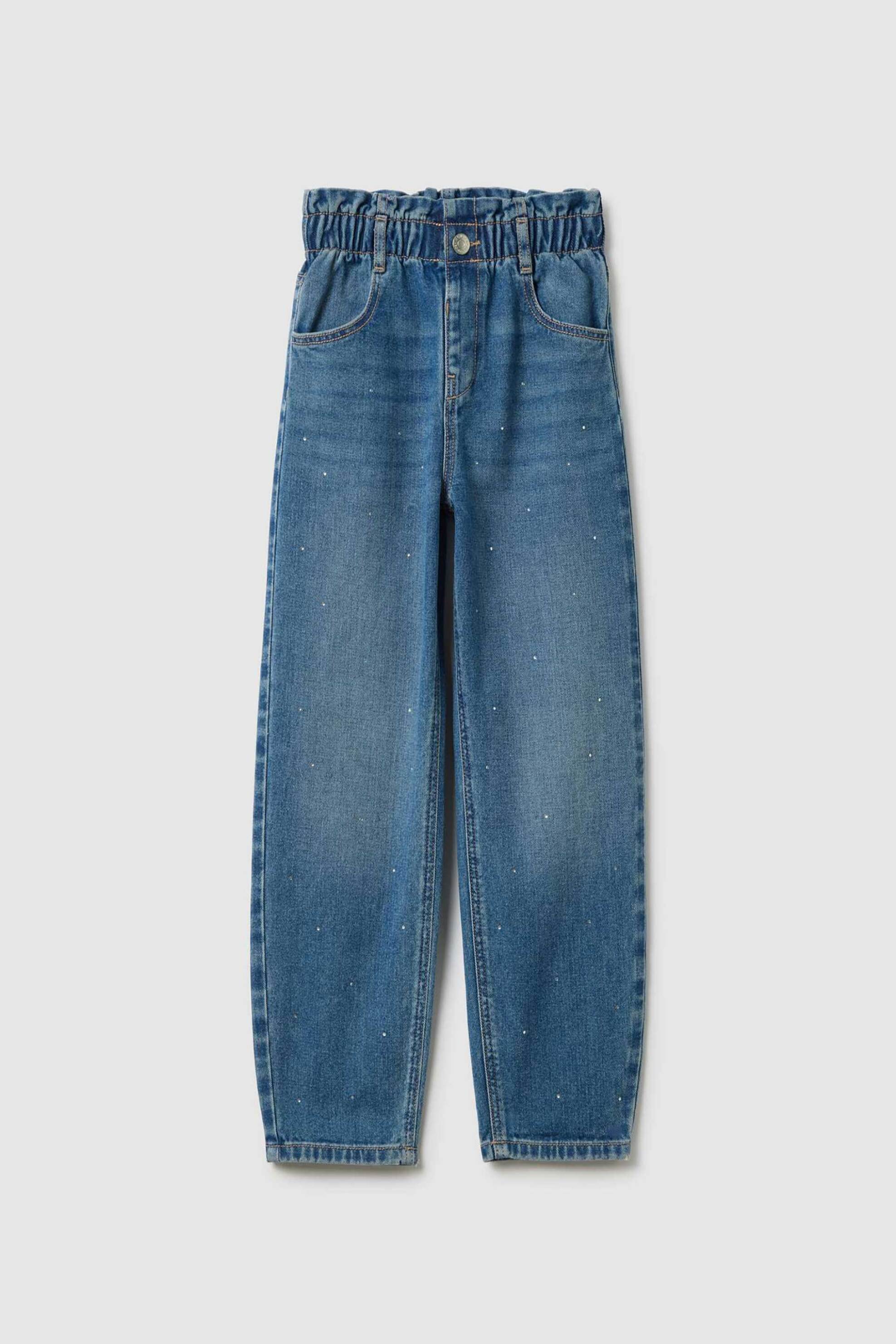 OVS KIDS OVS παιδικό τζιν παντελόνι με στρας Regular Fit - 002447029 Denim Blue