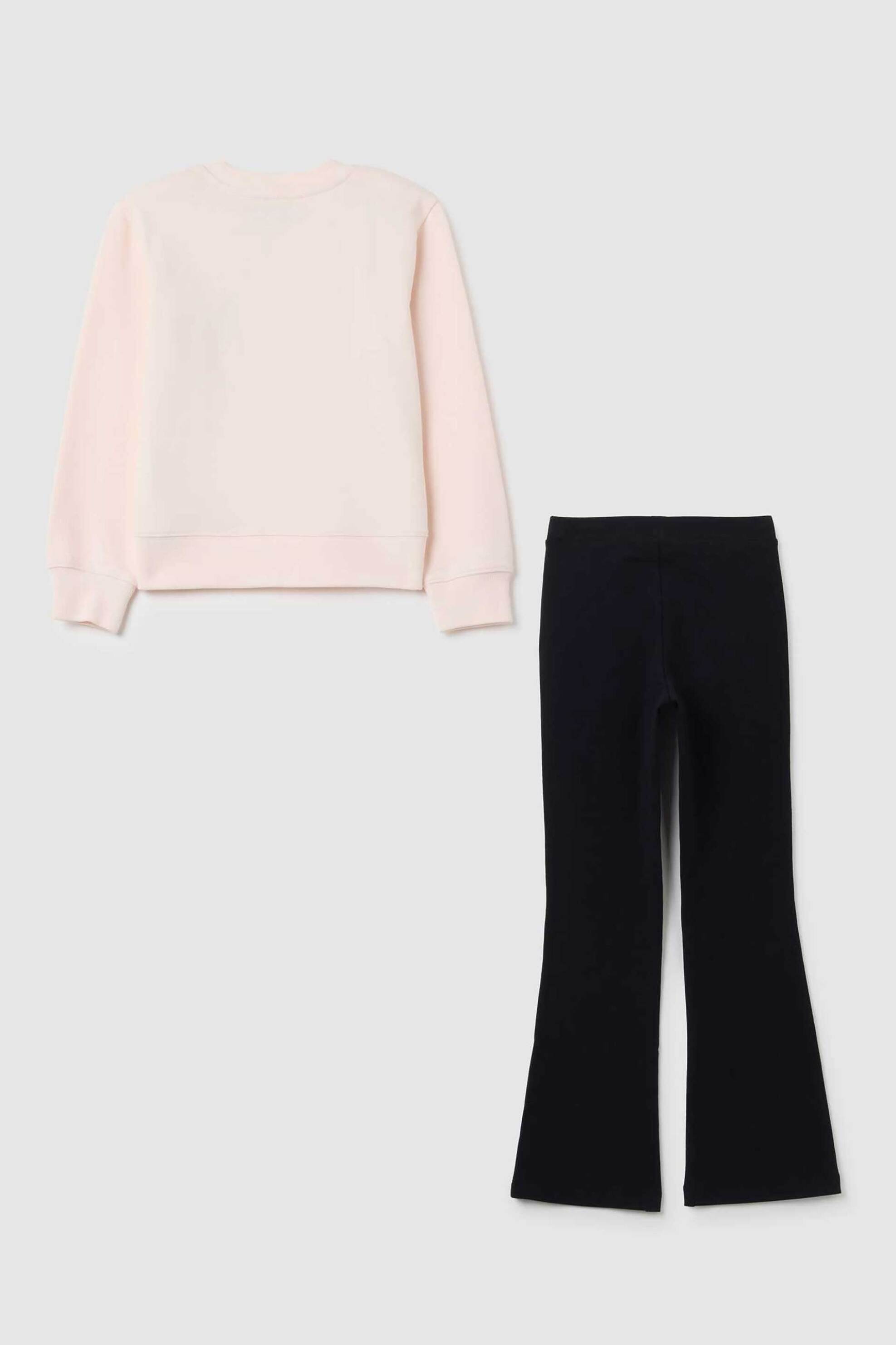 OVS παιδικό σετ μπλούζα φούτερ με print και κολάν (2 τεμάχια) - 002418331 Ροζ φωτογραφία