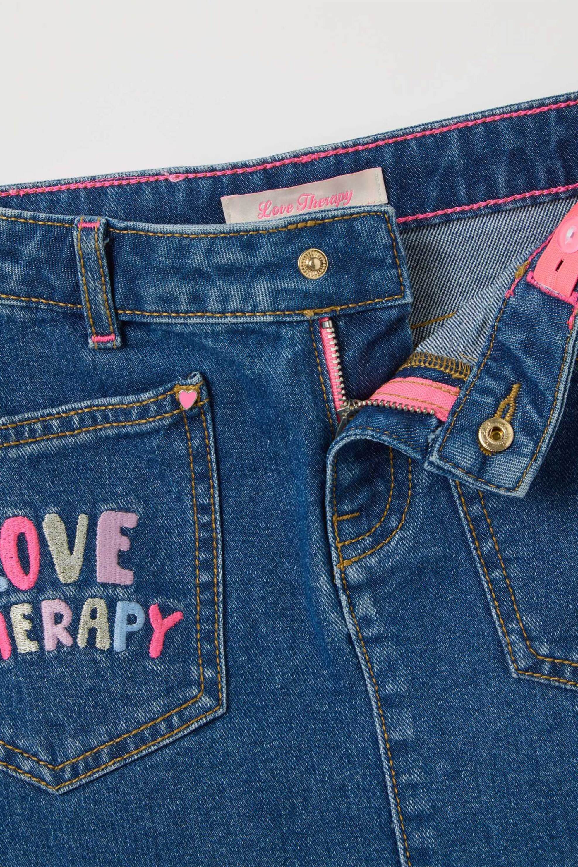 OVS παιδική denim φούστα με print - 002418468 Μπλε Σκούρο φωτογραφία