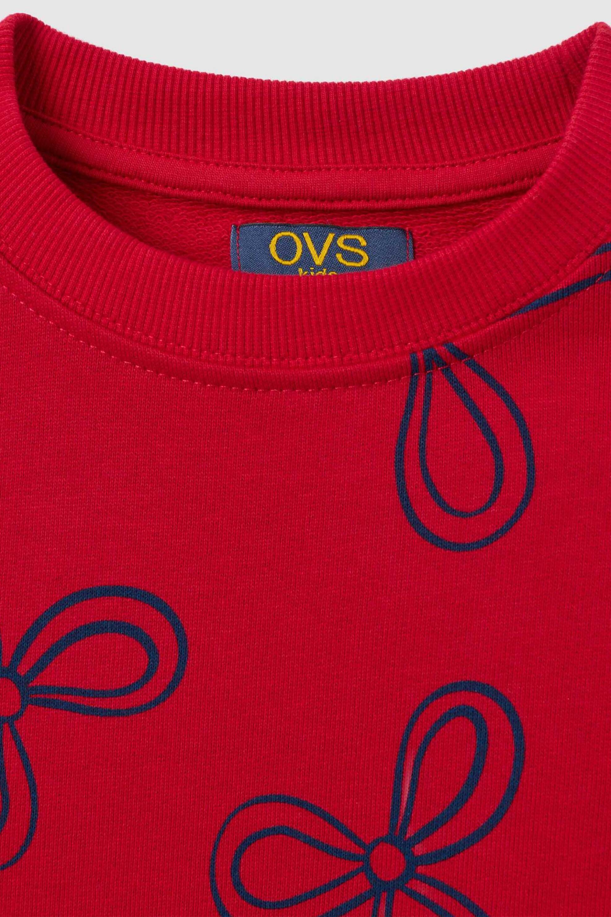 OVS παιδικό φούτερ με all-over print Regular Fit - 002445244 Κόκκινο φωτογραφία