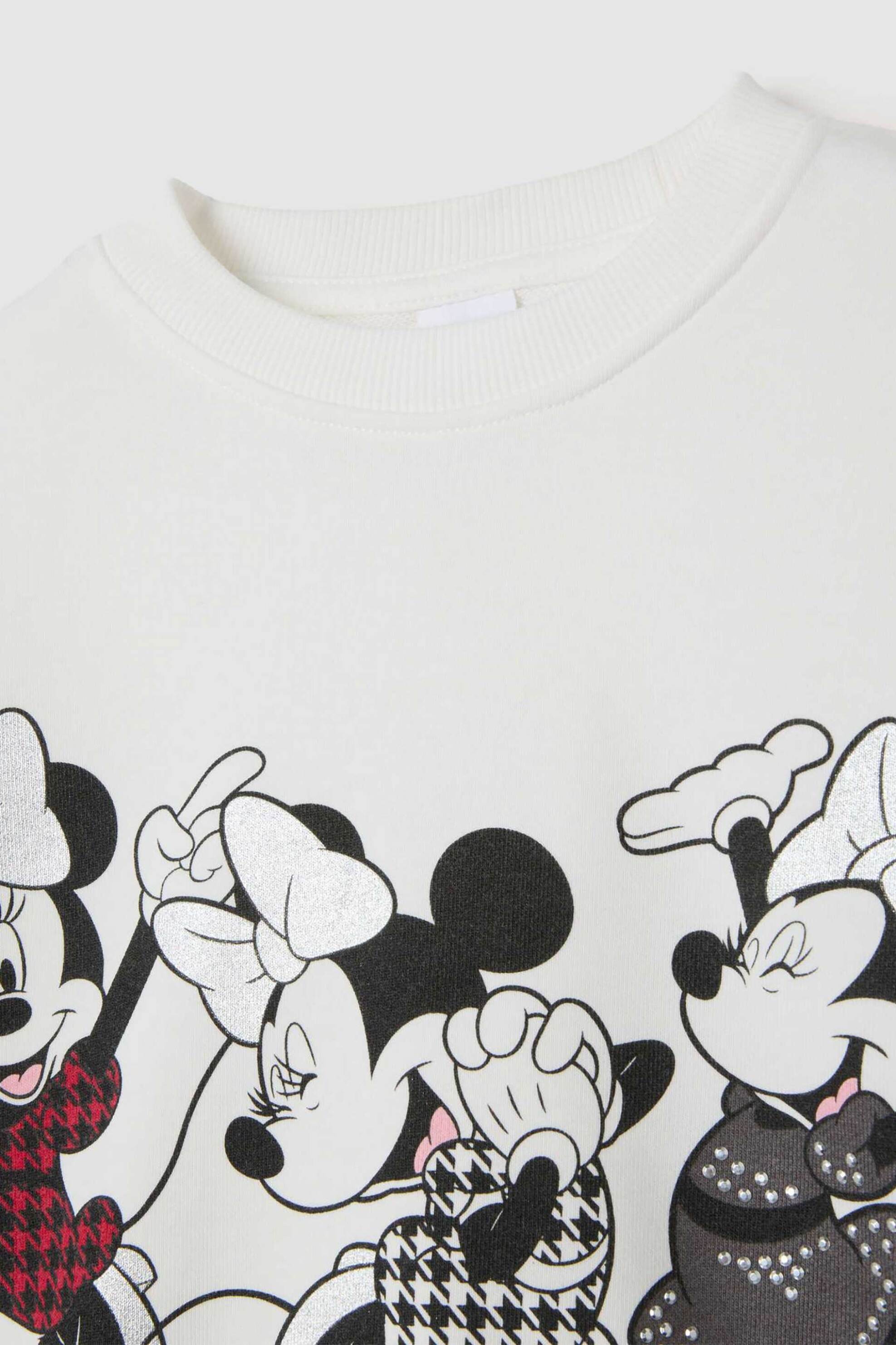 OVS παιδικό σετ μπλούζα φούτερ με print "Disney" και κολάν (2 τεμάχια) - 002446594 Λευκό φωτογραφία