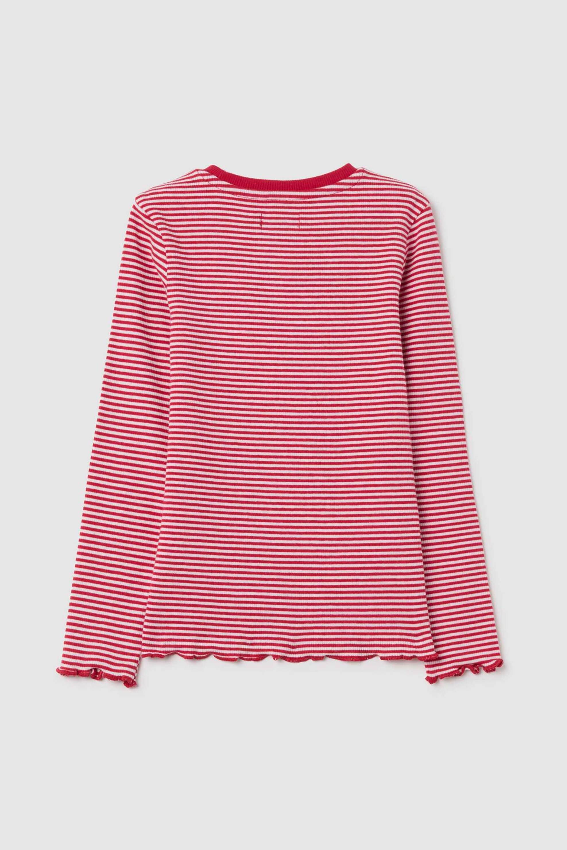 OVS παιδική μπλούζα με ριγέ σχέδιο Regular Fit - 002446980 Κόκκινο φωτογραφία