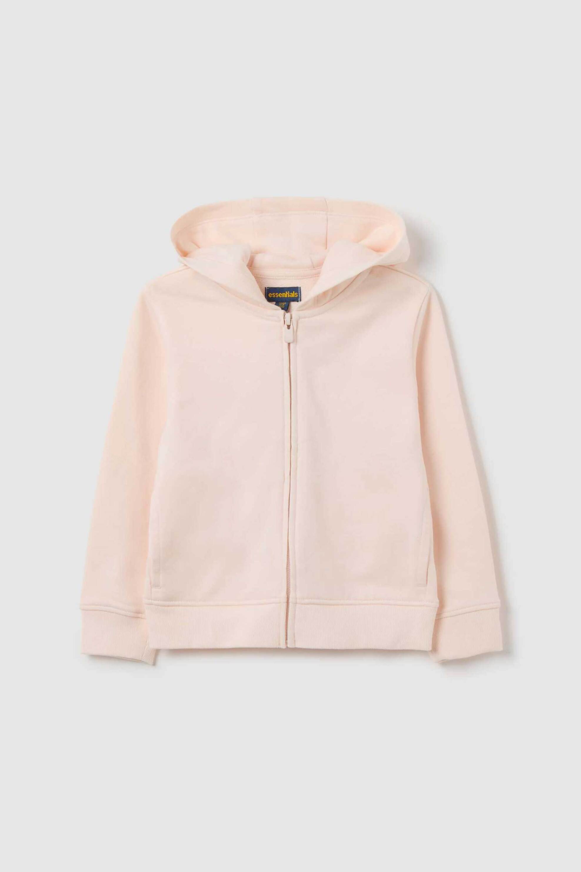 OVS παιδική ζακέτα φούτερ με κουκούλα μονόχρωμη - 002418250 Ροζ