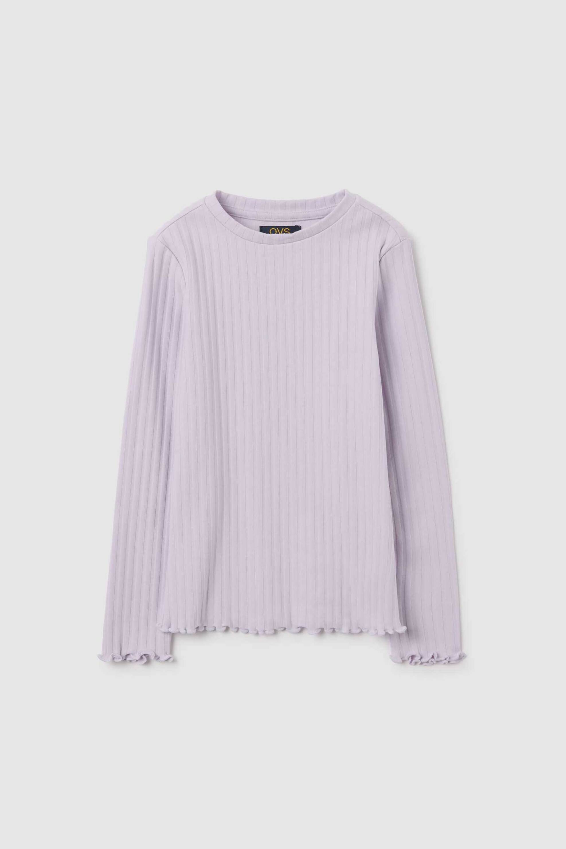 OVS παιδική μπλούζα μονόχρωμη Regular Fit - 002471480 Βιολετί
