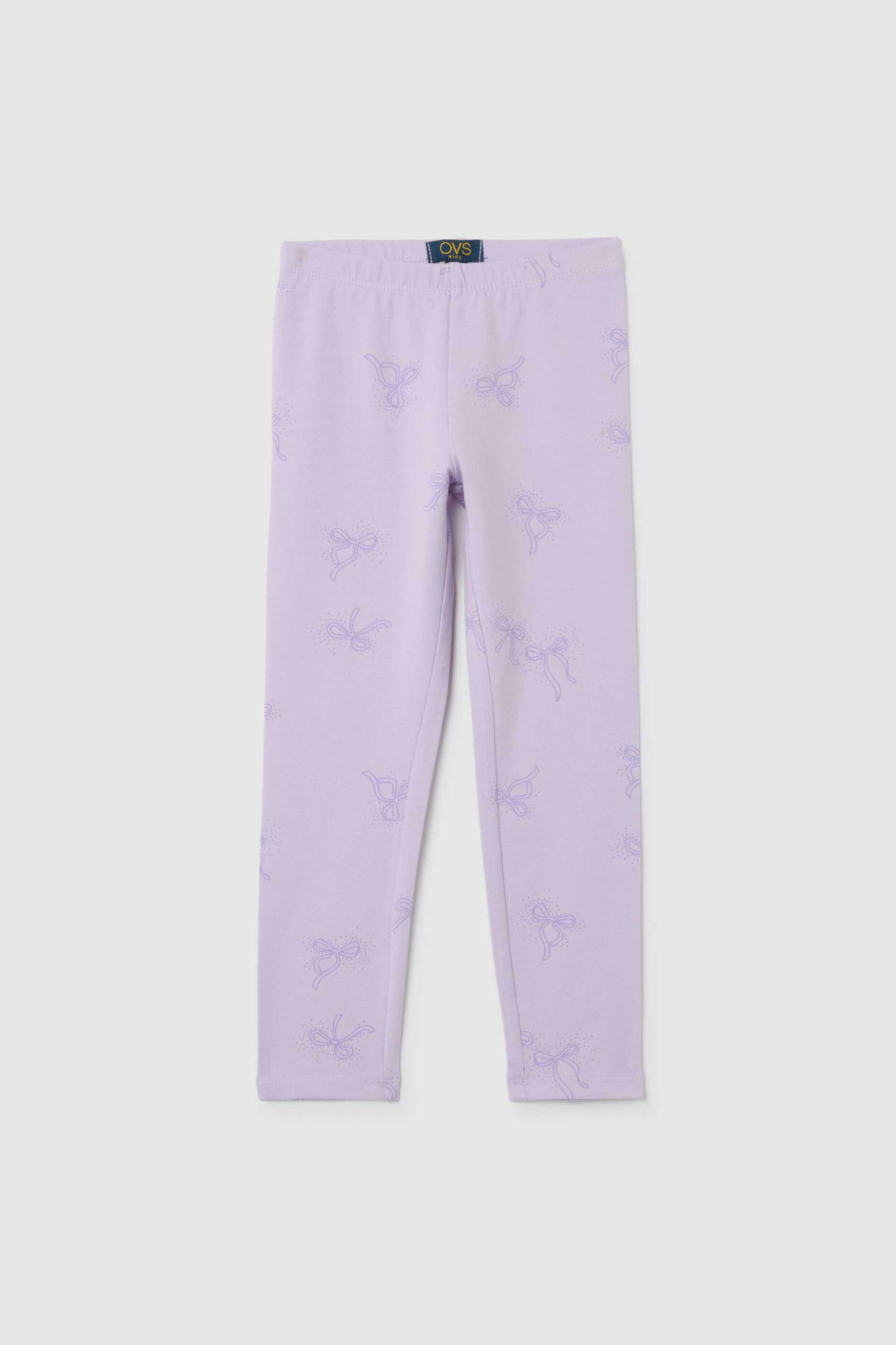 OVS παιδικό κολάν με all-over print - 002472713 Βιολετί