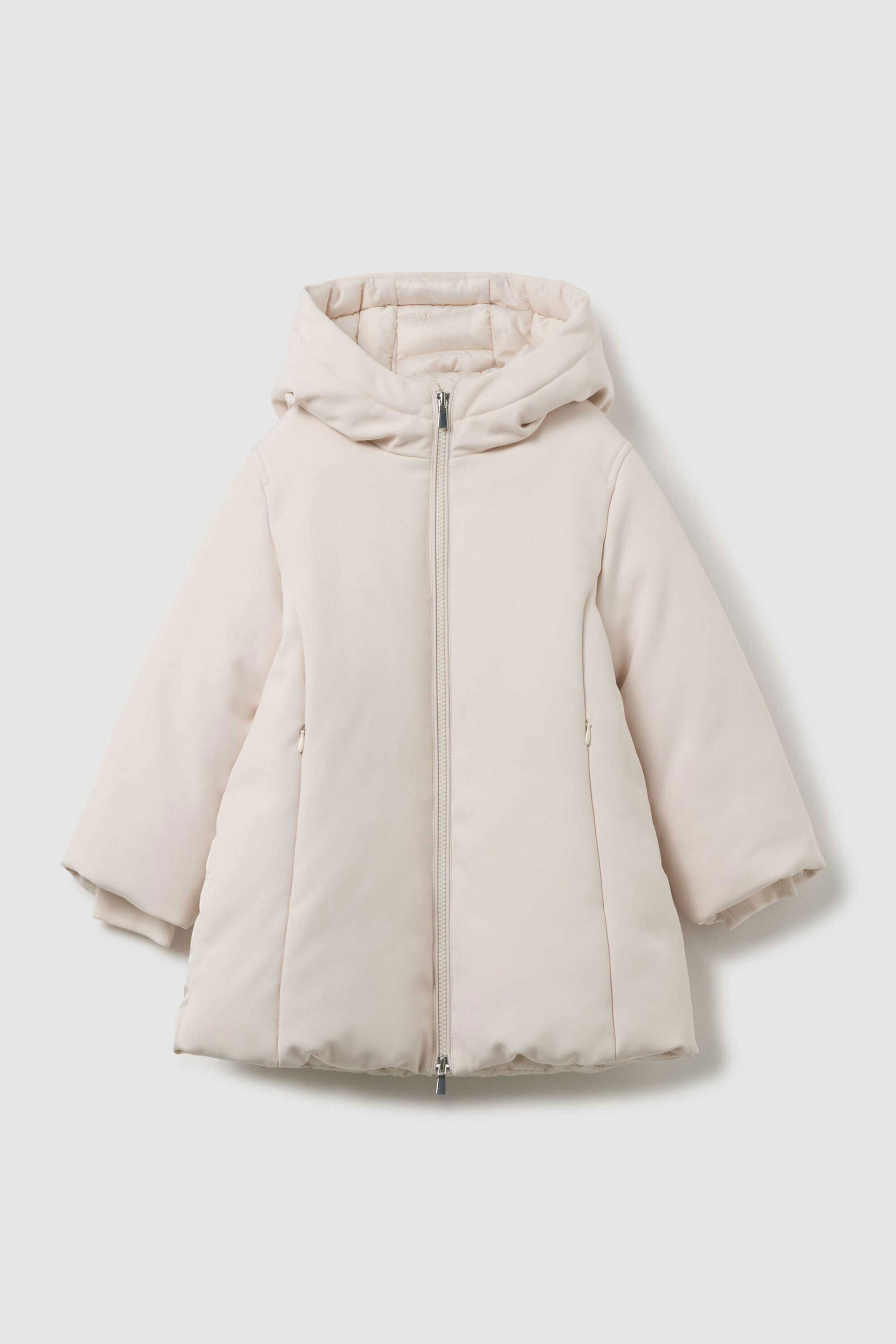 OVS παιδικό μπουφάν με καπιτονέ σχέδιο και κουκούλα - 002467414 Μπεζ