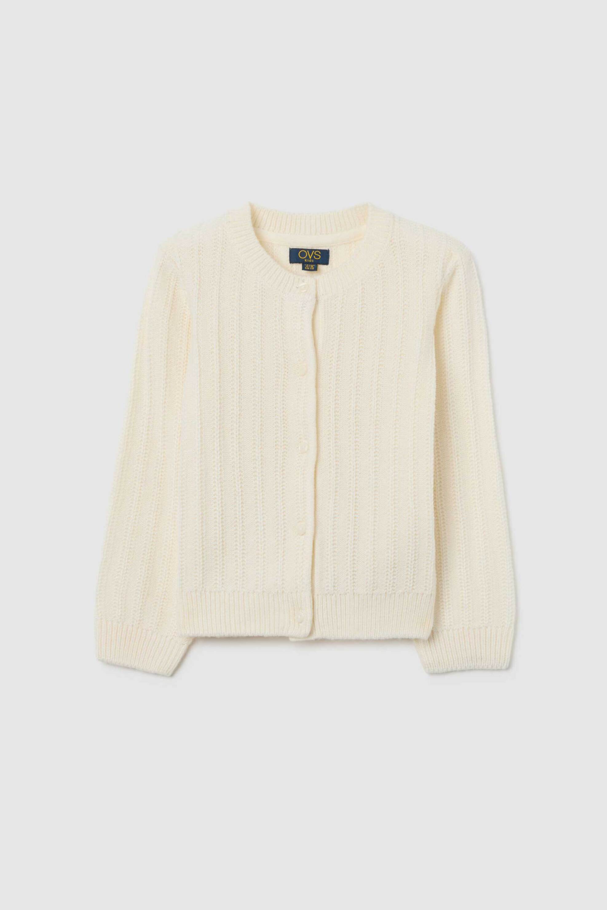 OVS παιδική ζακέτα Regular Fit - 002477169 Λευκό