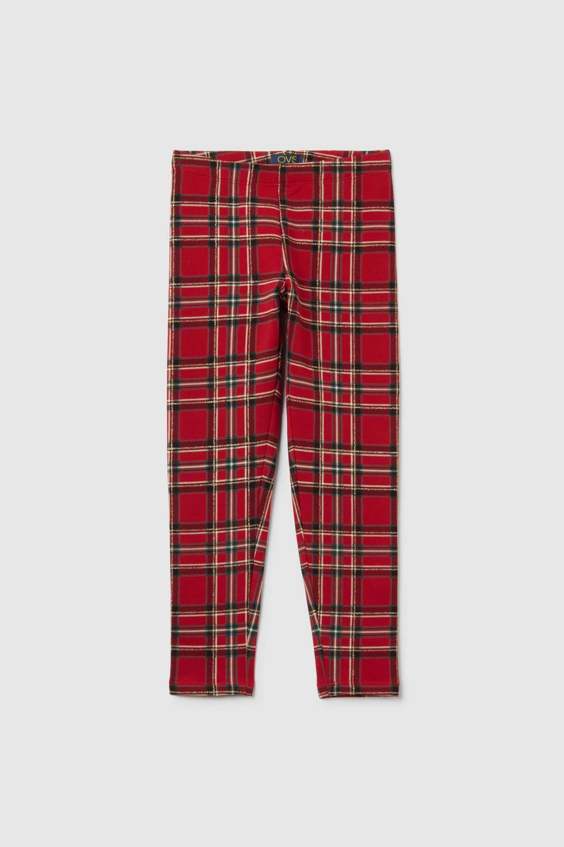 OVS παιδικό κολάν με καρό σχέδιο - 002498291 Κόκκινο