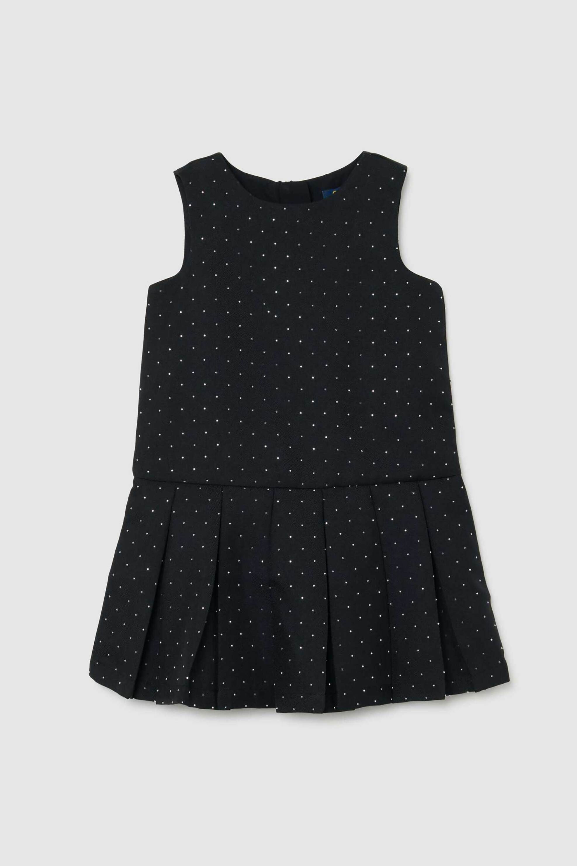 OVS παιδικό αμάνικο φόρεμα με πουά σχέδιο - 002495763 Μαύρο