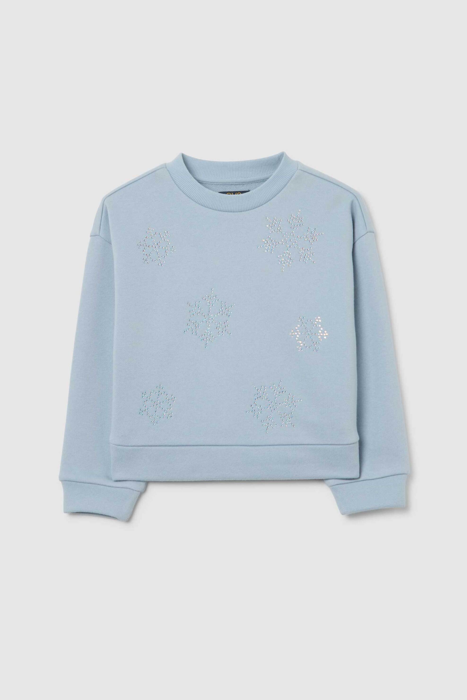 OVS παιδική μπλούζα φούτερ με all-over print Regular Fit - 002493823 Γαλάζιο