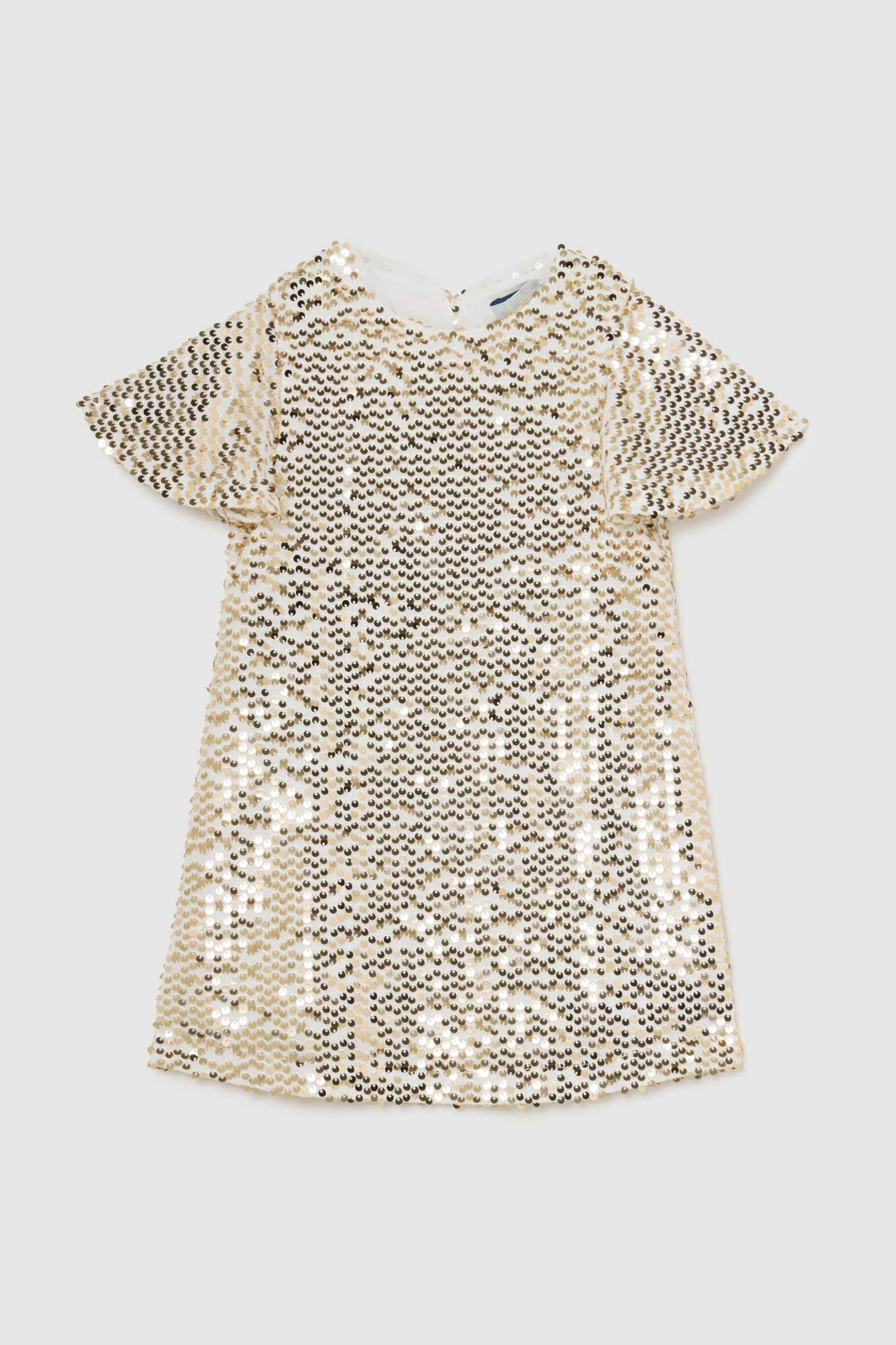 OVS παιδικό φόρεμα με στρας - 002493830 Χρυσό