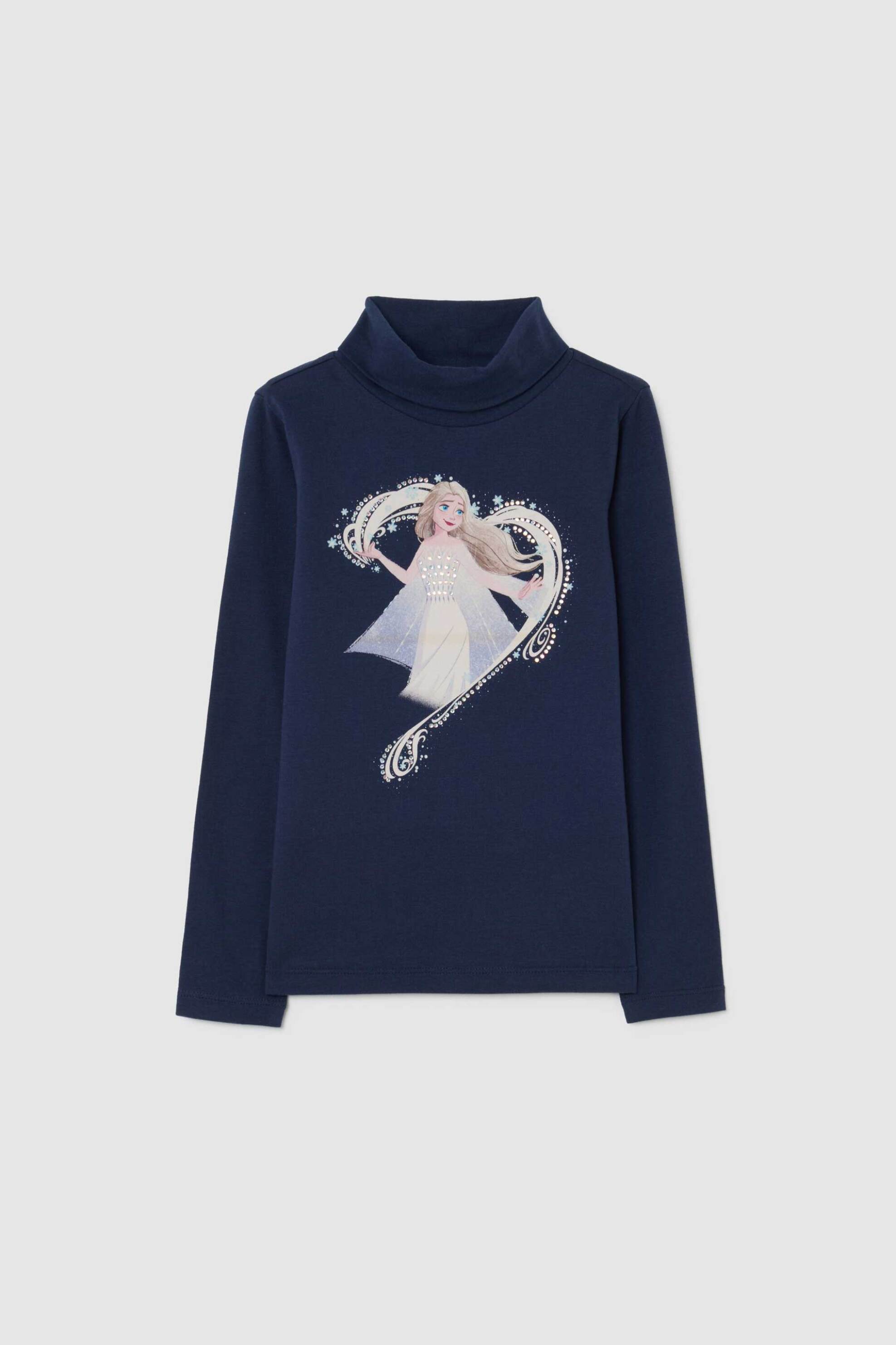 OVS παιδική μπλούζα με print "Disney" Regular Fit - 002498620 Μπλε Σκούρο