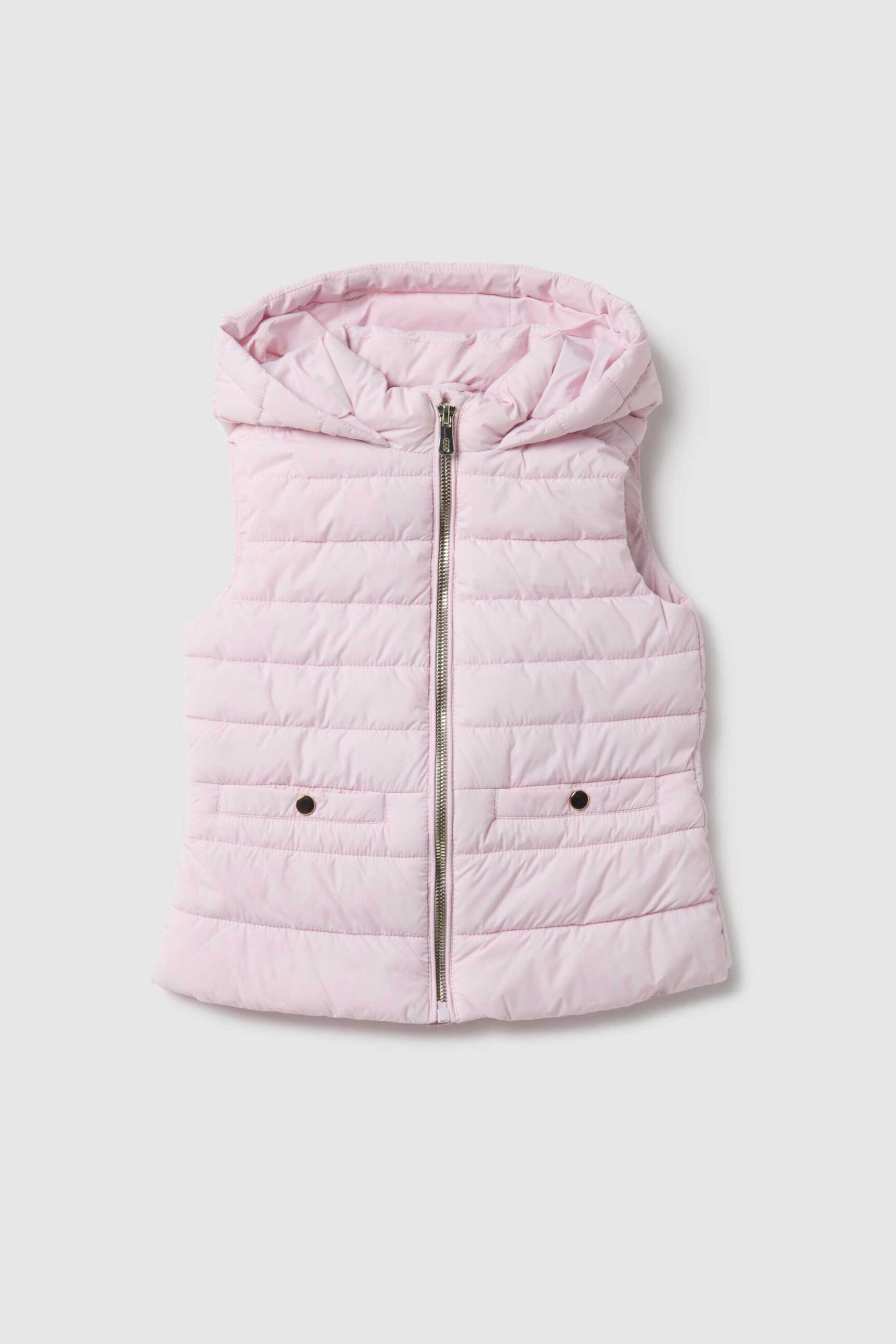 OVS παιδικό γιλέκο μπουφάν με καπιτονέ σχέδιο Regular Fit - 002513349 Ροζ