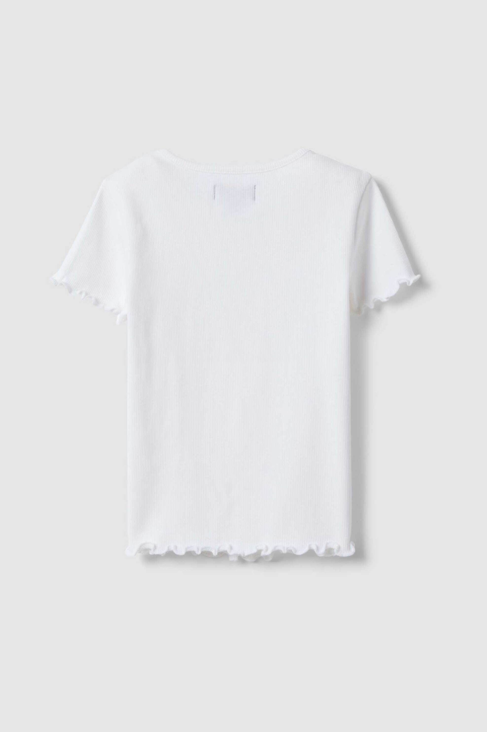 OVS παιδικό T-shirt μονόχρωμο Regular Fit - 002575782 Λευκό φωτογραφία
