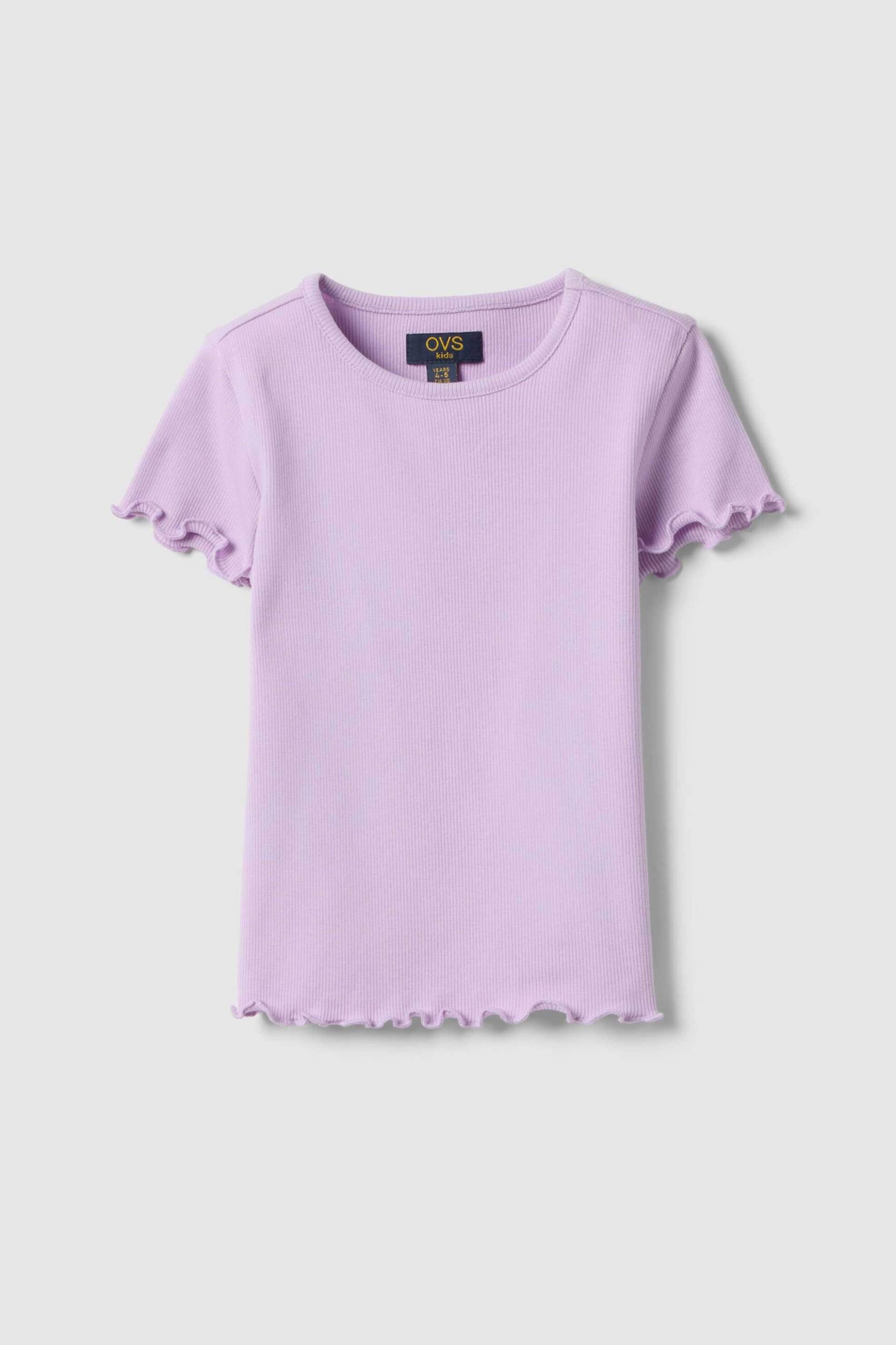 OVS παιδικό T-shirt μονόχρωμο Regular Fit - 002575796 Βιολετί